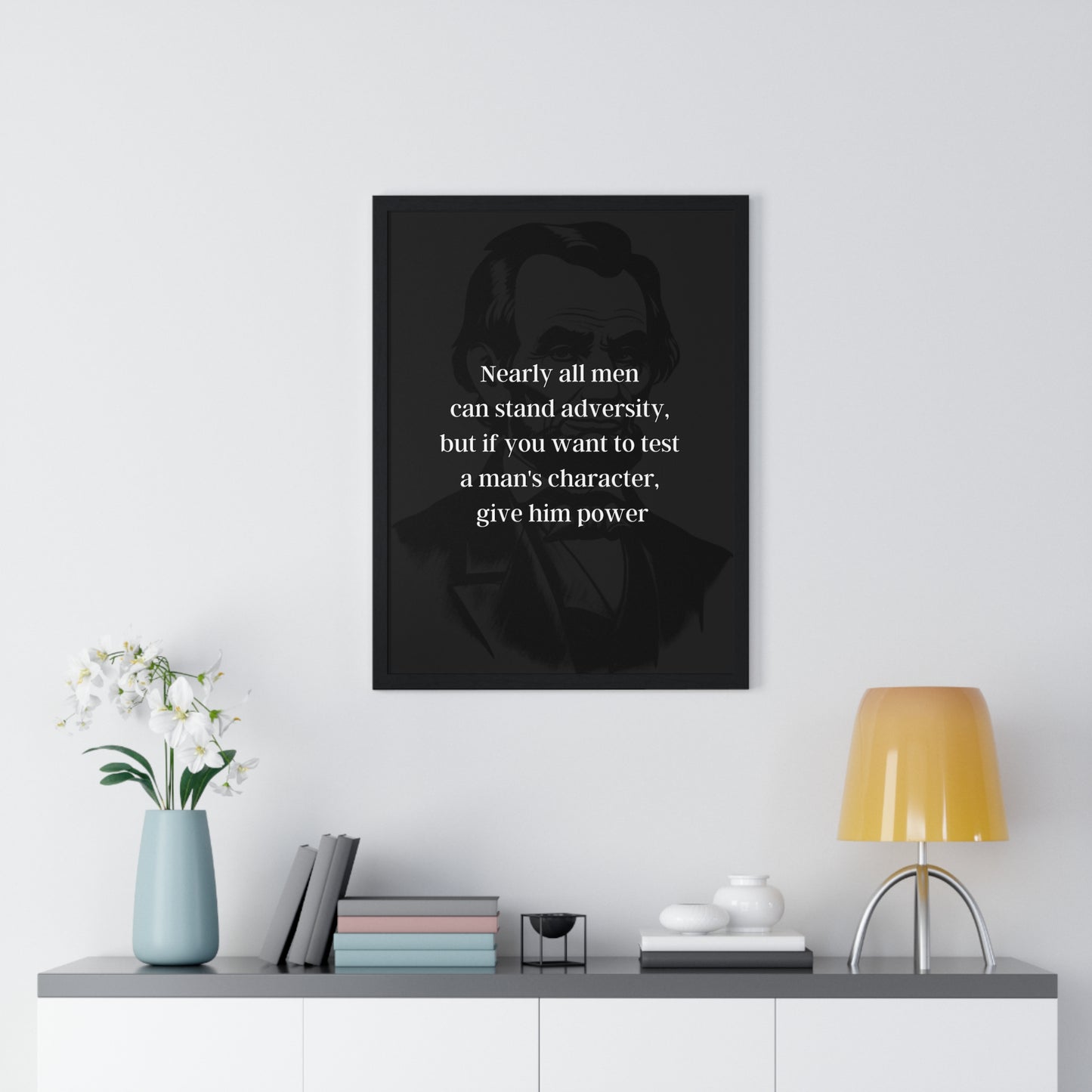 Abraham Lincoln Quote 5, Poster Art, Dark Print, 16th President of the United States, American Patriots, AI Art, Political Art, Poster Prints, Presidential Portraits, Presidential Quotes, Inspirational Quotes