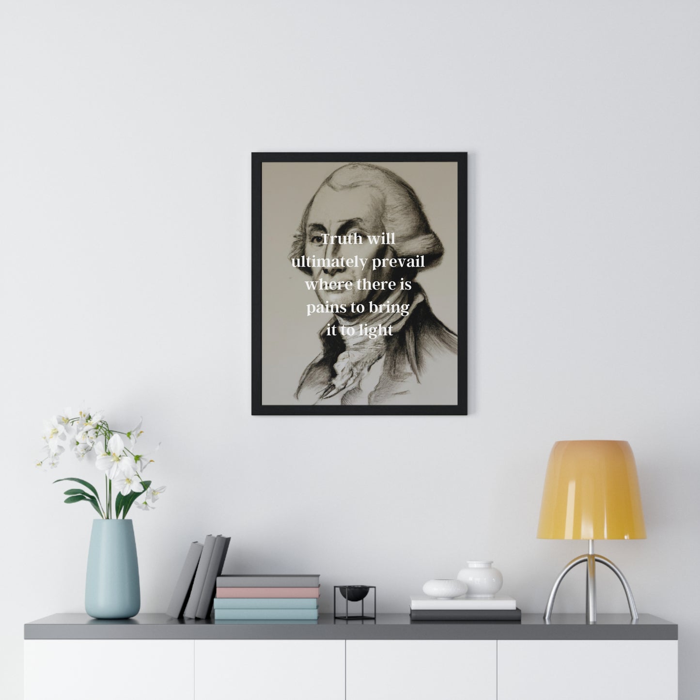 George Washington Quote 2, Poster Print, Neutral, 1st President of the United States, American Patriots, AI Art, Political Art, Poster Prints, Presidential Portraits, Presidential Quotes, Inspirational Quotes