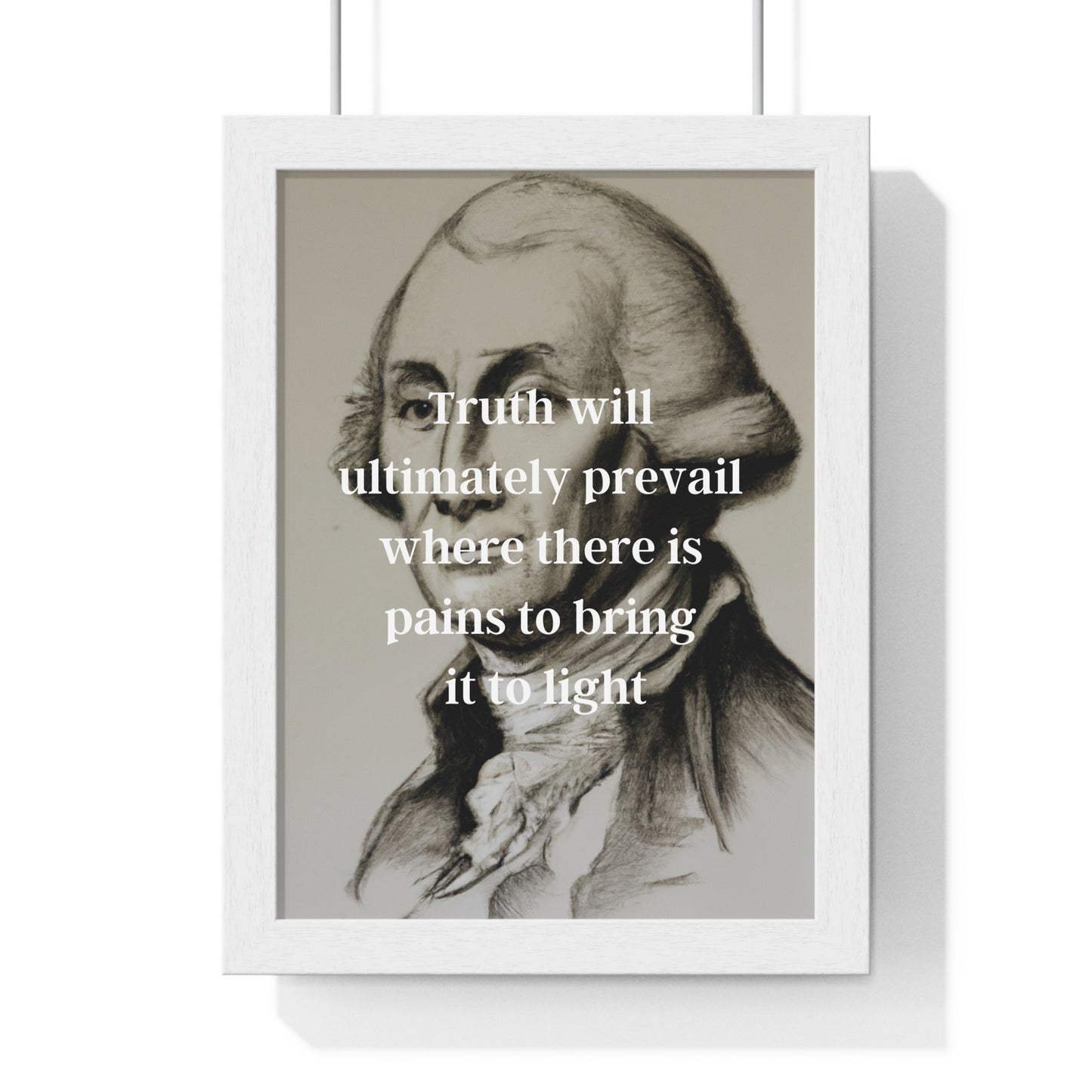 George Washington Quote 2, Poster Print, Neutral, 1st President of the United States, American Patriots, AI Art, Political Art, Poster Prints, Presidential Portraits, Presidential Quotes, Inspirational Quotes