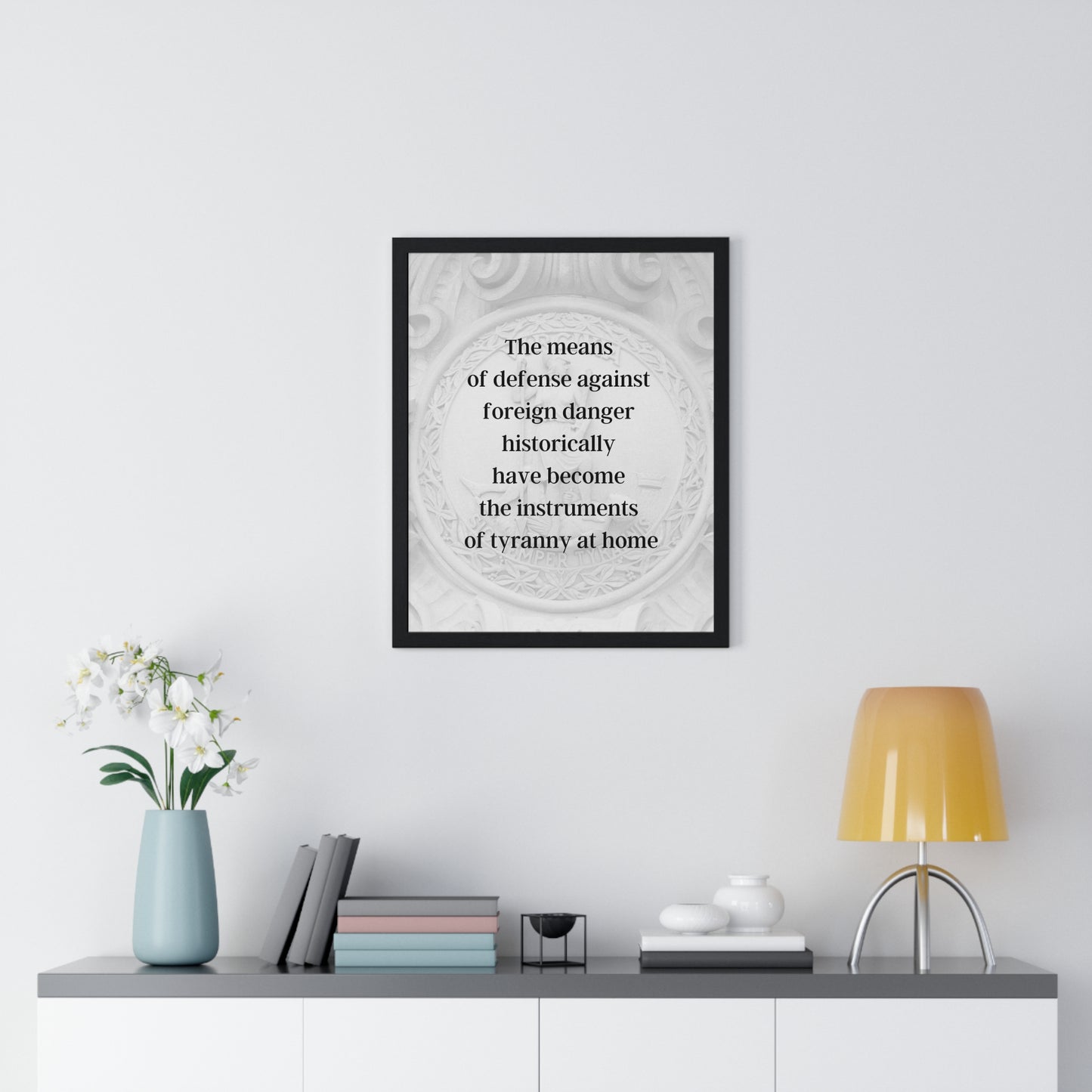 James Madison Quote 2, Poster Art, Sic Semper Tyrannis Print, 4th President of the United States, Democracy, Freedom, American Patriots, AI Art, Political Art, Presidential Quotes, Inspirational Quotes