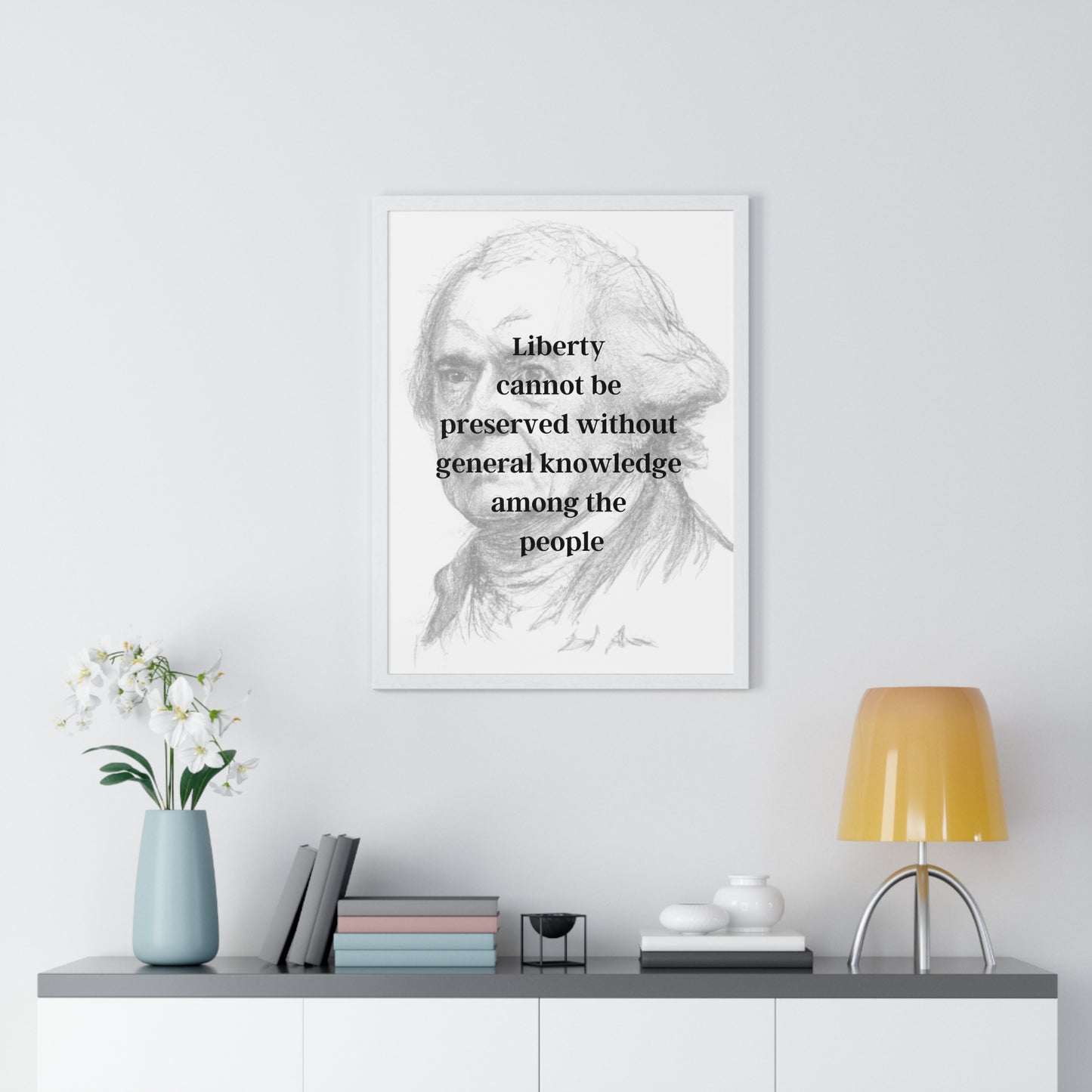 John Adams Quote 1, Poster Art, Light Print, 2nd President of the United States, American Patriots, AI Art, Political Art, Poster Prints, Presidential Portraits Presidential Quotes, Inspirational Quotes