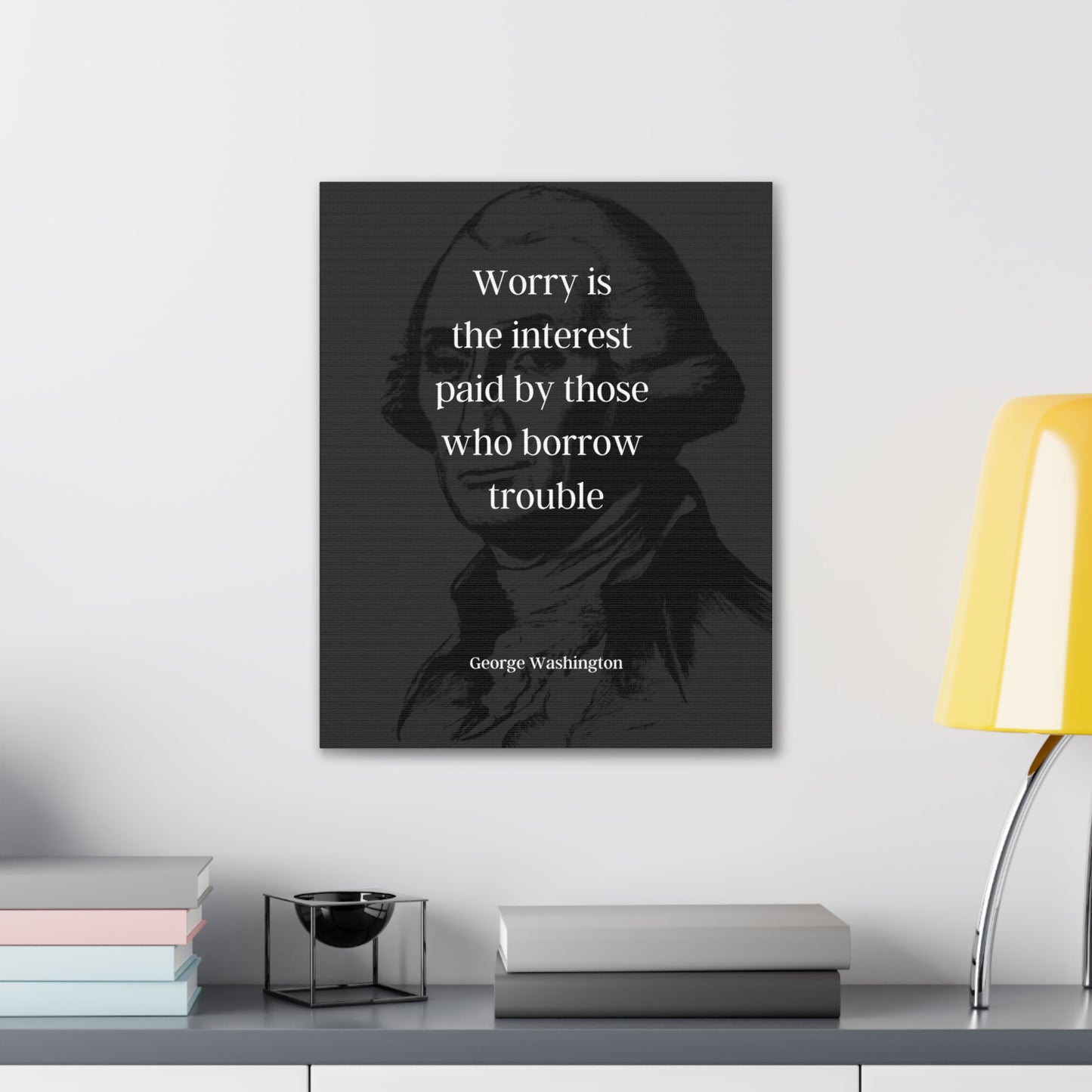 George Washington Quote 3, AI Canvas Art, Dark Print, 1st President of the United States, American Patriots, AI Art, Political Art, Canvas Prints, Presidential Portraits, Presidential Quotes, Inspirational Quotes