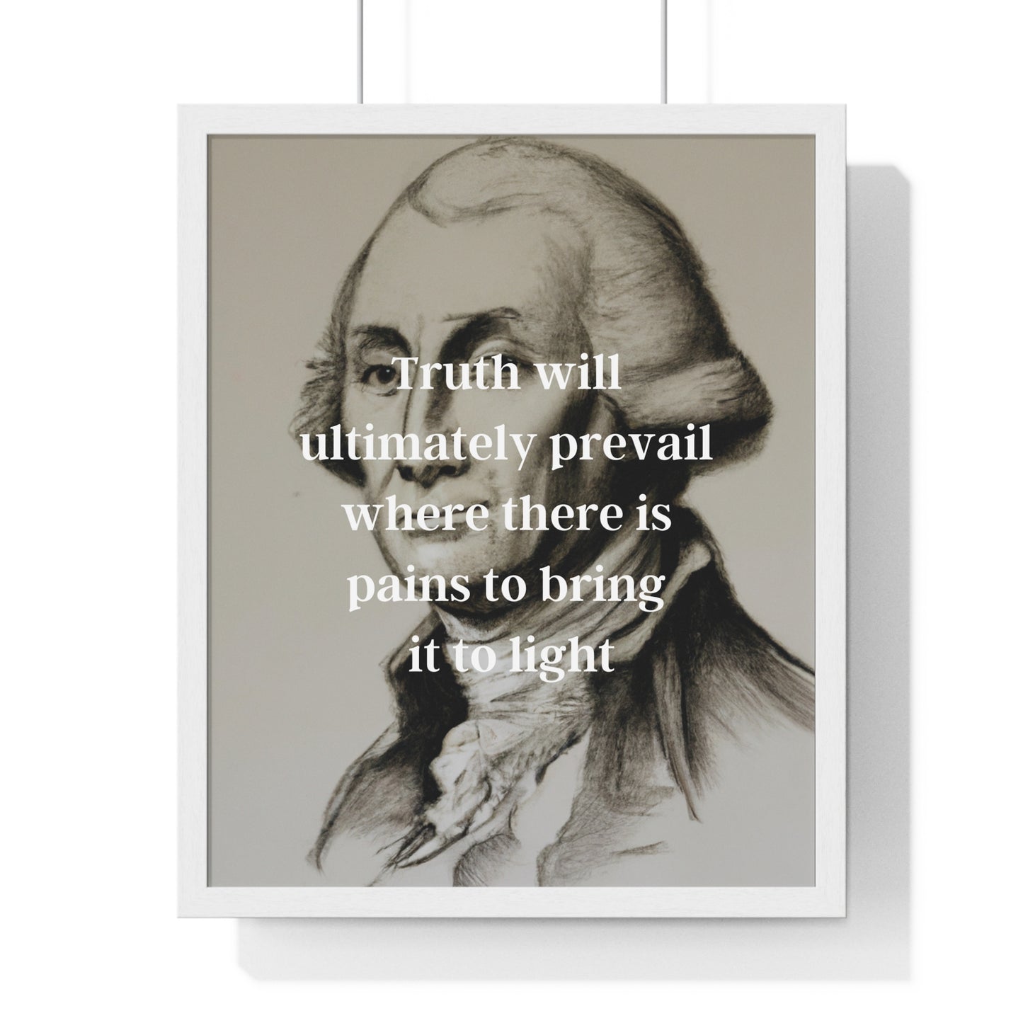 George Washington Quote 2, Poster Print, Neutral, 1st President of the United States, American Patriots, AI Art, Political Art, Poster Prints, Presidential Portraits, Presidential Quotes, Inspirational Quotes