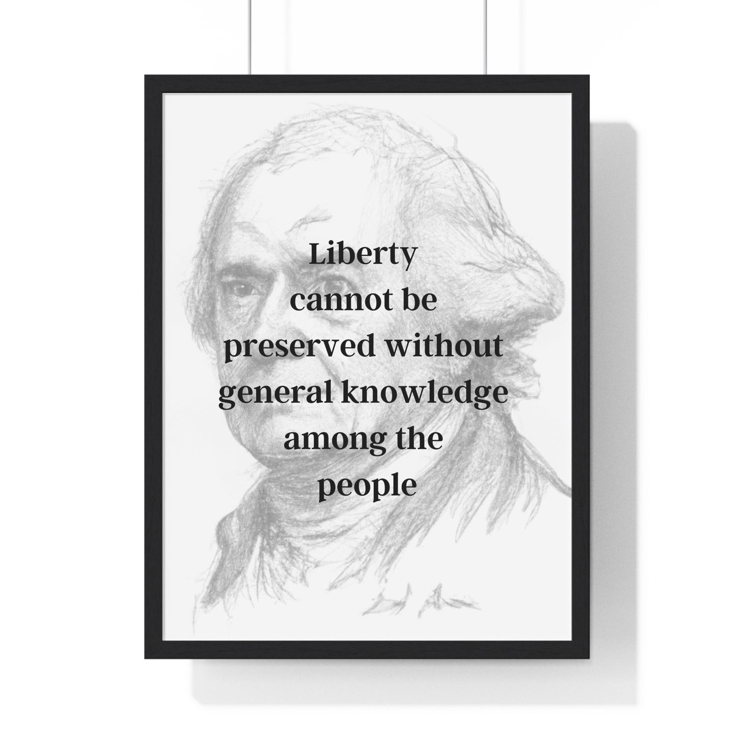 John Adams Quote 1, Poster Art, Light Print, 2nd President of the United States, American Patriots, AI Art, Political Art, Poster Prints, Presidential Portraits Presidential Quotes, Inspirational Quotes