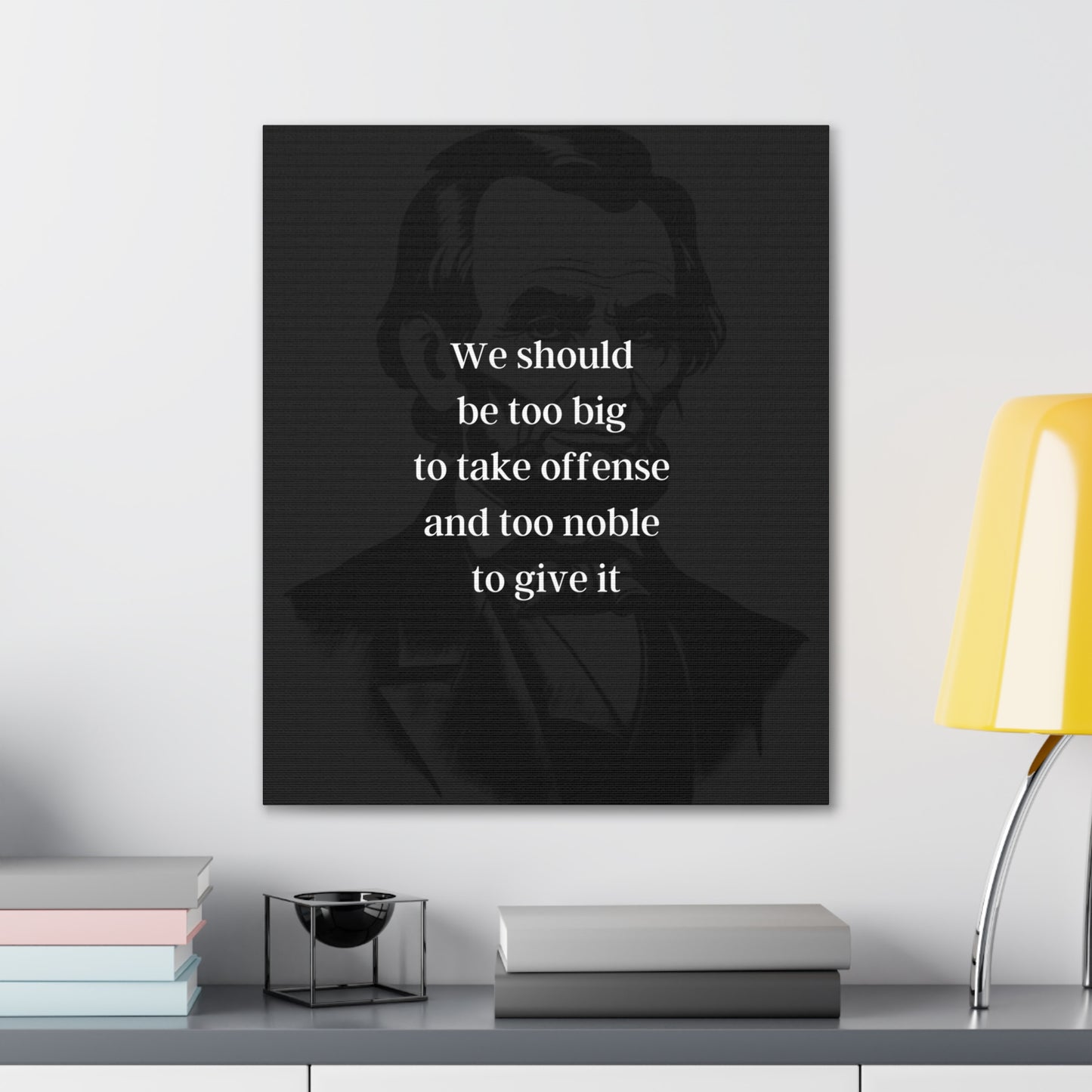 Abraham Lincoln Quote 7, Canvas Art, Dark Print, 16th President of the United States, American Patriots, AI Art, Political Art, Canvas Prints, Presidential Portraits, Presidential Quotes, Inspirational Quotes