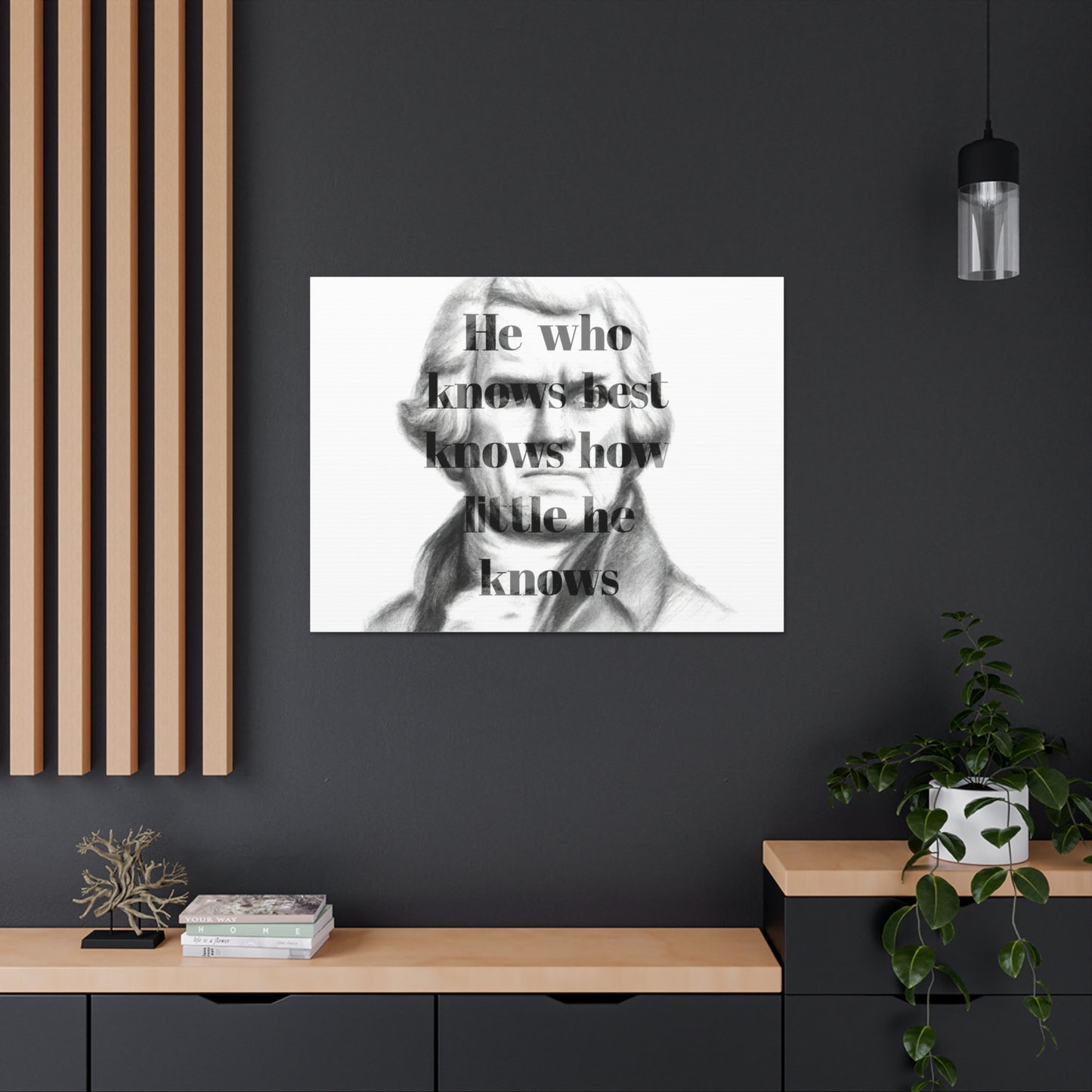 Thomas Jefferson Quote 5, Canvas Art, Horizontal Light Print, 3rd President of the United States, Political Art, Canvas Prints, Presidential Quotes, Inspirational Quotes