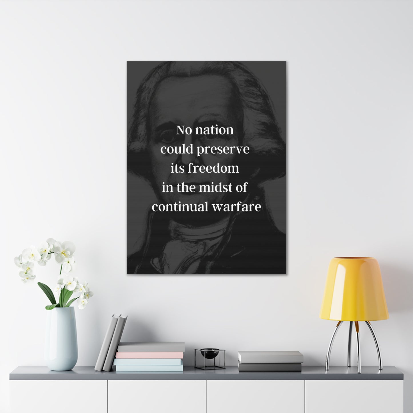 James Madison Quote 1, Canvas Art, Black Print, 4th President of the United States, American Patriots, AI Art, Political Art, Canvas Prints, Presidential Portraits, Presidential Quotes, Inspirational Quotes