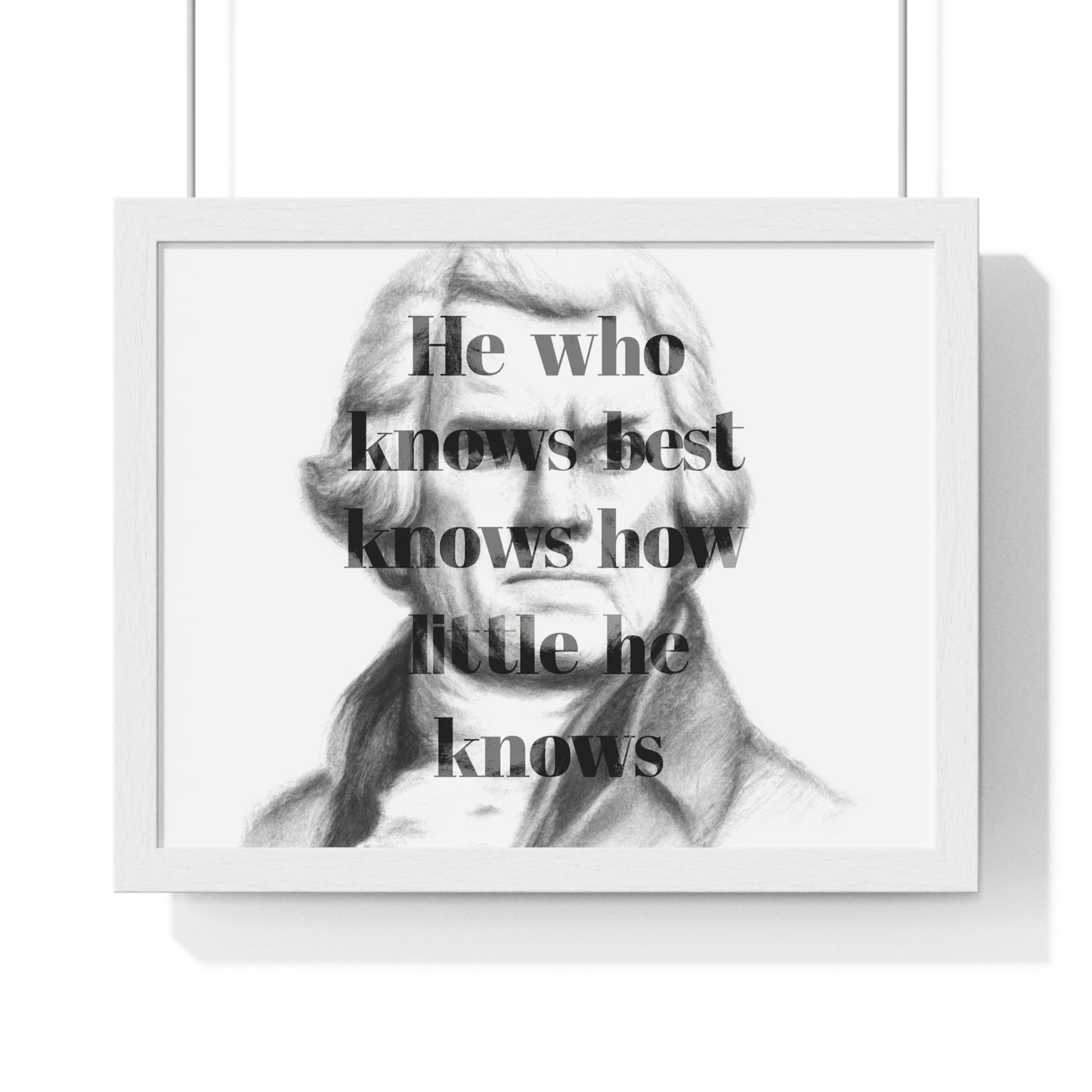 Thomas Jefferson Quote 5, Poster Art, Horizontal Light Print, 3rd President of the United States, American Patriots, AI Art, Political Art, Poster Prints, Presidential Portraits, Presidential Quotes, Inspirational Quotes