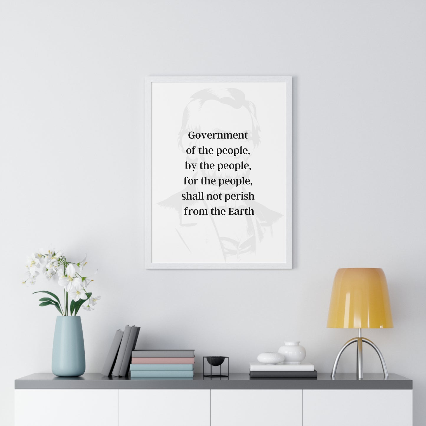 Abraham Lincoln Quote 4, Poster Art, Light Print with Black Lettering, 16th President of the United States, American Patriots, AI Art, Political Art, Poster Prints, Presidential Portraits, Presidential Quotes, Inspirational Quotes