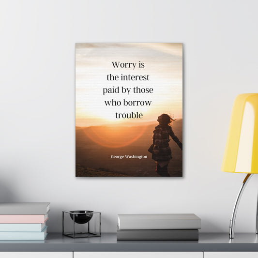 George Washington Quote 3, AI Canvas Art, 1st President of the United States, AI Art, Sunrise, Nature, Political Art, Canvas Prints, Presidential Quotes, Inspirational Quotes
