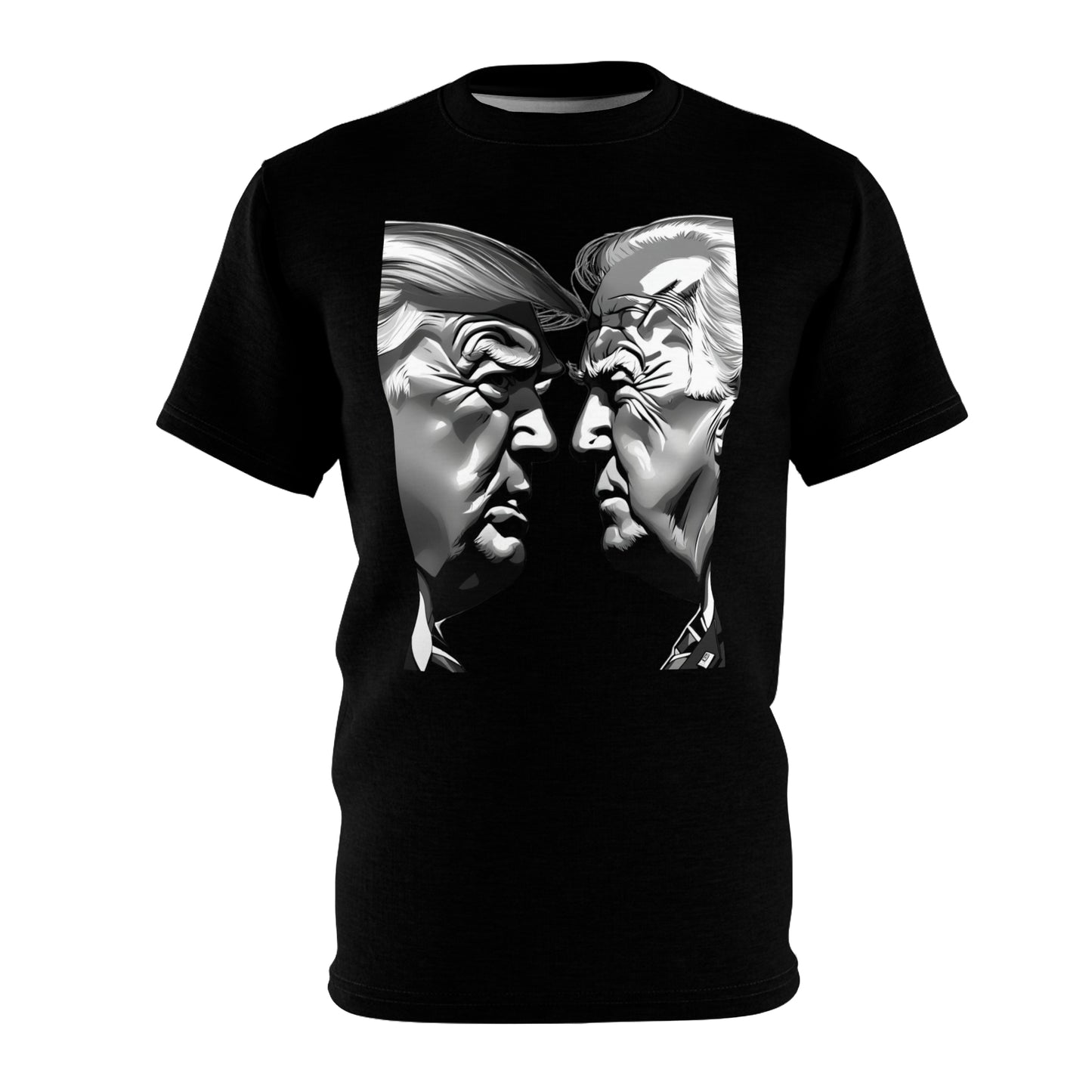 Biden - Trump Face to Face, Unisex Cut & Sew Tee (AOP)