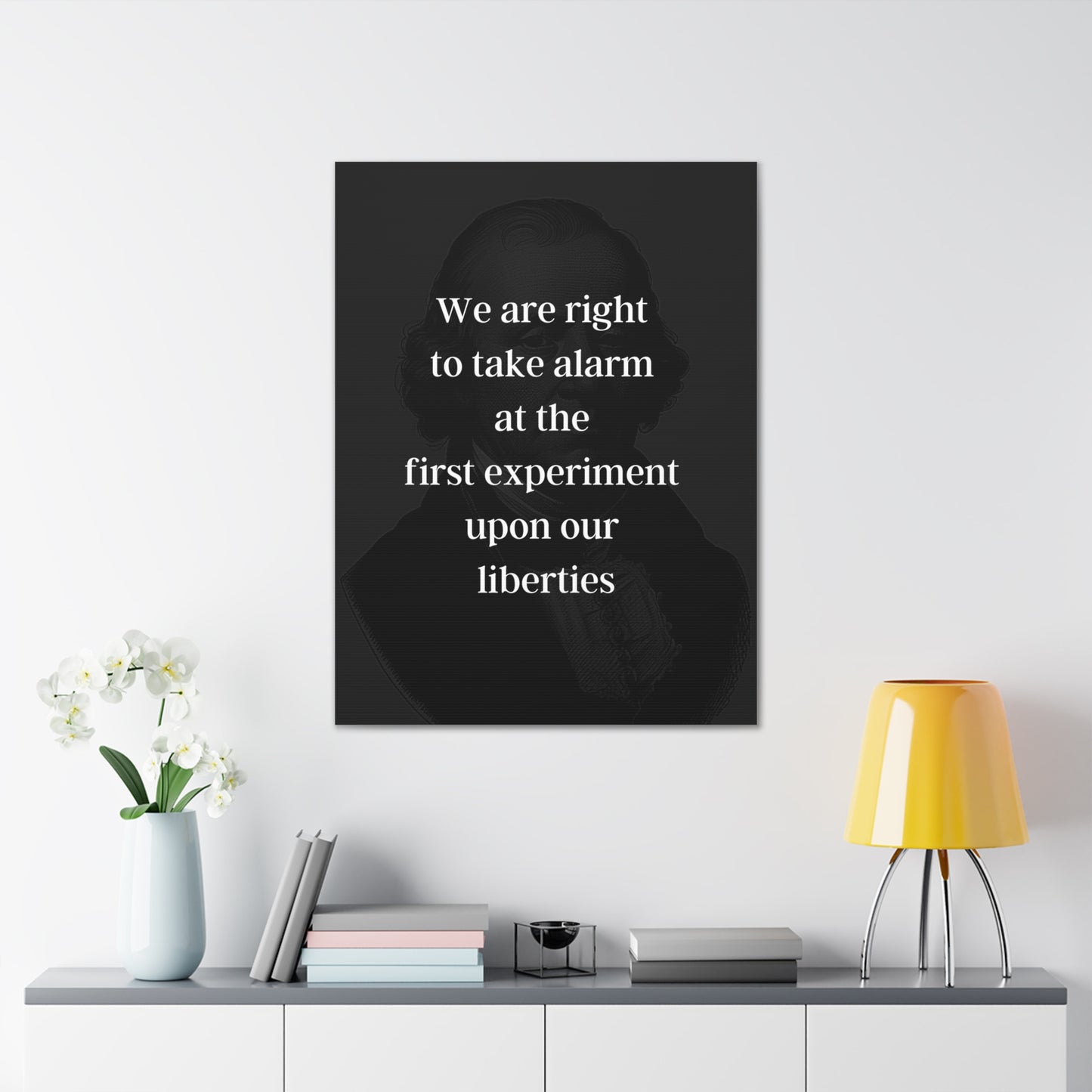 James Madison Quote 4, Canvas Art, Dark Print, 4th President of the United States, American Patriots, AI Art, Political Art, Canvas Prints, Presidential Portraits, Presidential Quotes, Inspirational Quotes