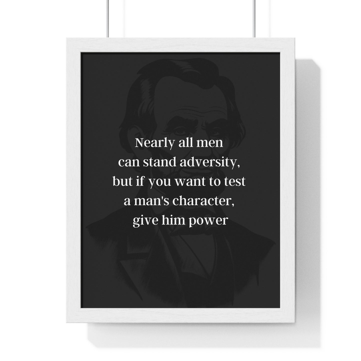 Abraham Lincoln Quote 5, Poster Art, Dark Print, 16th President of the United States, American Patriots, AI Art, Political Art, Poster Prints, Presidential Portraits, Presidential Quotes, Inspirational Quotes