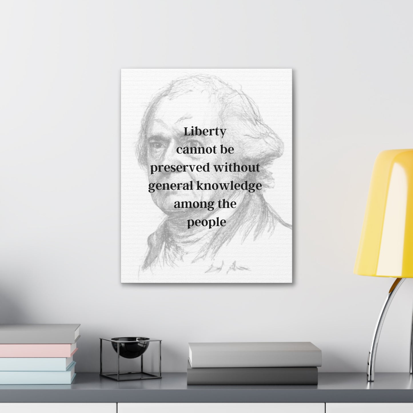 John Adams Quote 1, Canvas Art, Light Print, 2nd President of the United States, American Patriots, AI Art, Political Art, Canvas Prints, Presidential Portraits, Presidential Quotes, Inspirational Quotes