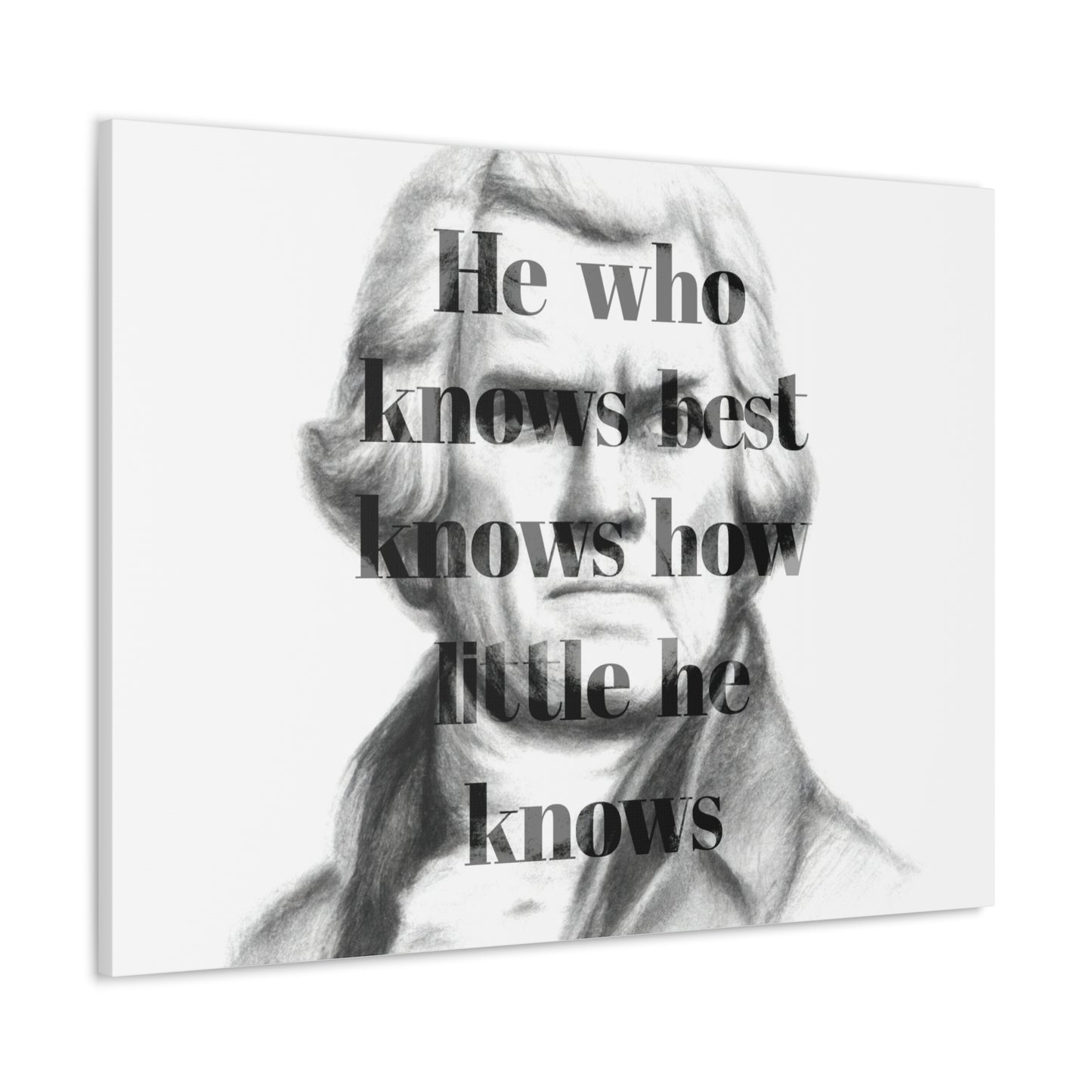 Thomas Jefferson Quote 5, Canvas Art, Horizontal Light Print, 3rd President of the United States, Political Art, Canvas Prints, Presidential Quotes, Inspirational Quotes
