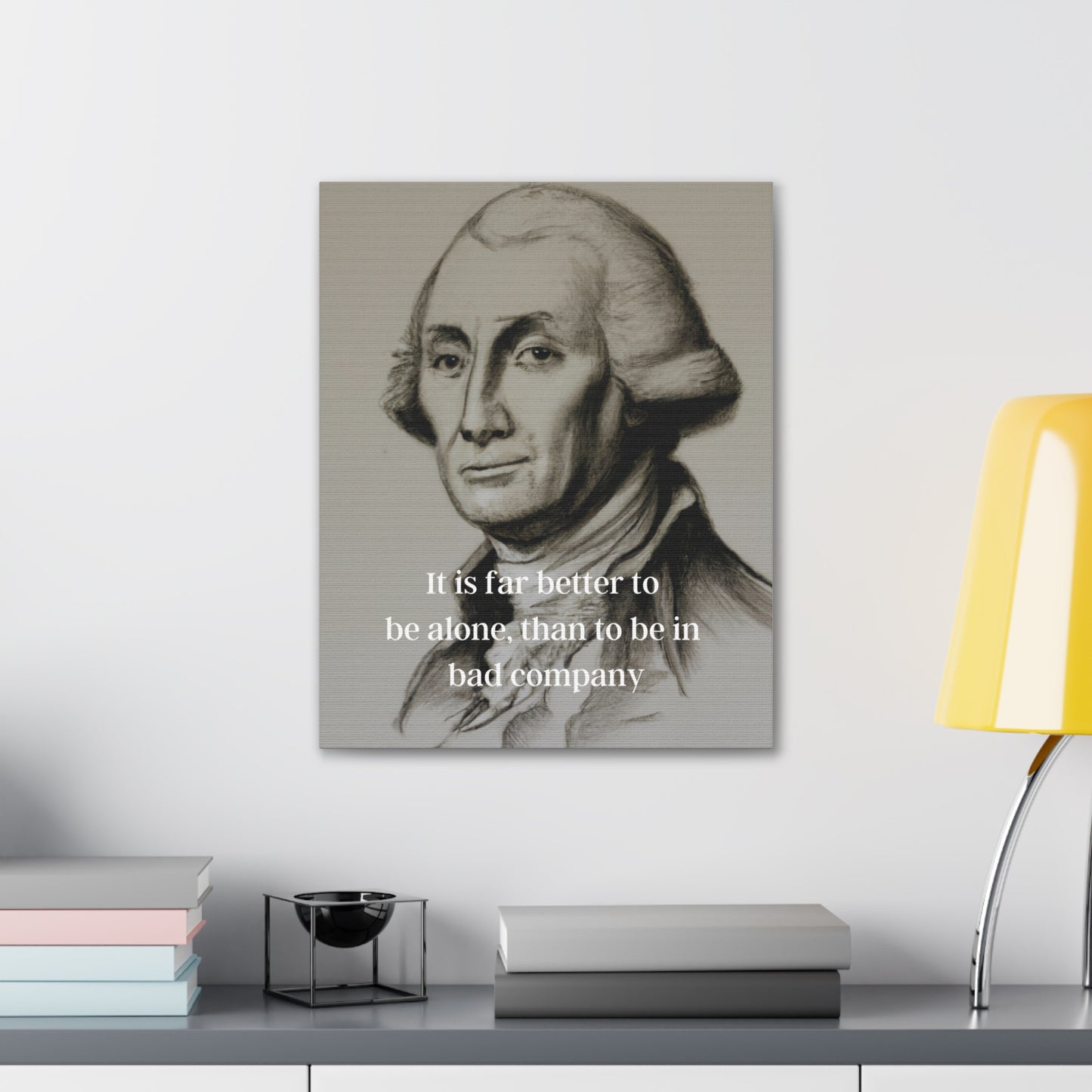 George Washington Quote 1, AI Canvas Art, Neutral Toned Portrait #2, 1st President of the United States, American Patriots, AI Art, Political Art, Canvas Prints, Presidential Portraits, Presidential Quotes, Inspirational Quotes