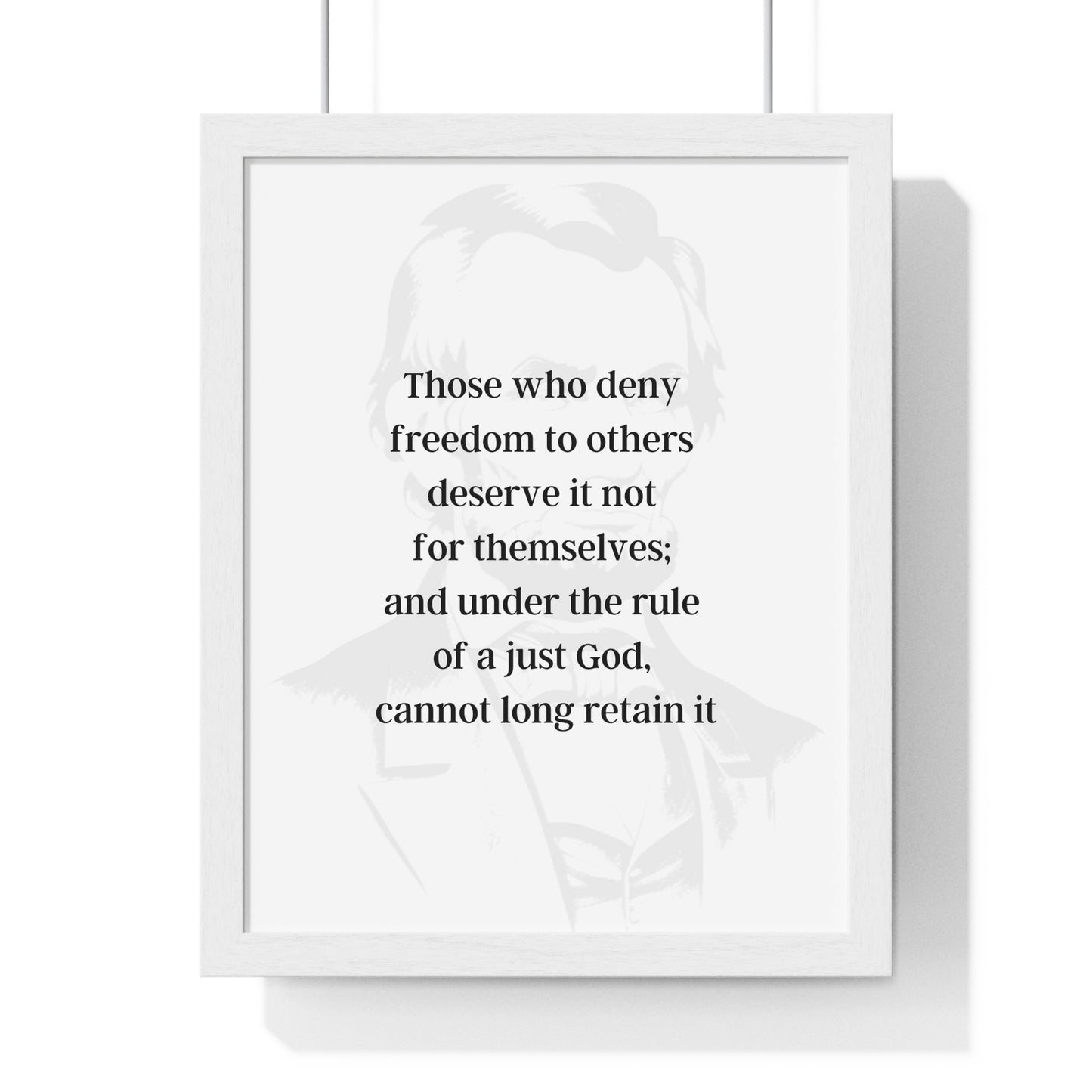 Abraham Lincoln Quote 8, Poster Art, Light Print with Dark Lettering, 16th President of the United States, American Patriots, AI Art, Political Art, Poster Prints, Presidential Portraits, Presidential Quotes, Inspirational Quotes