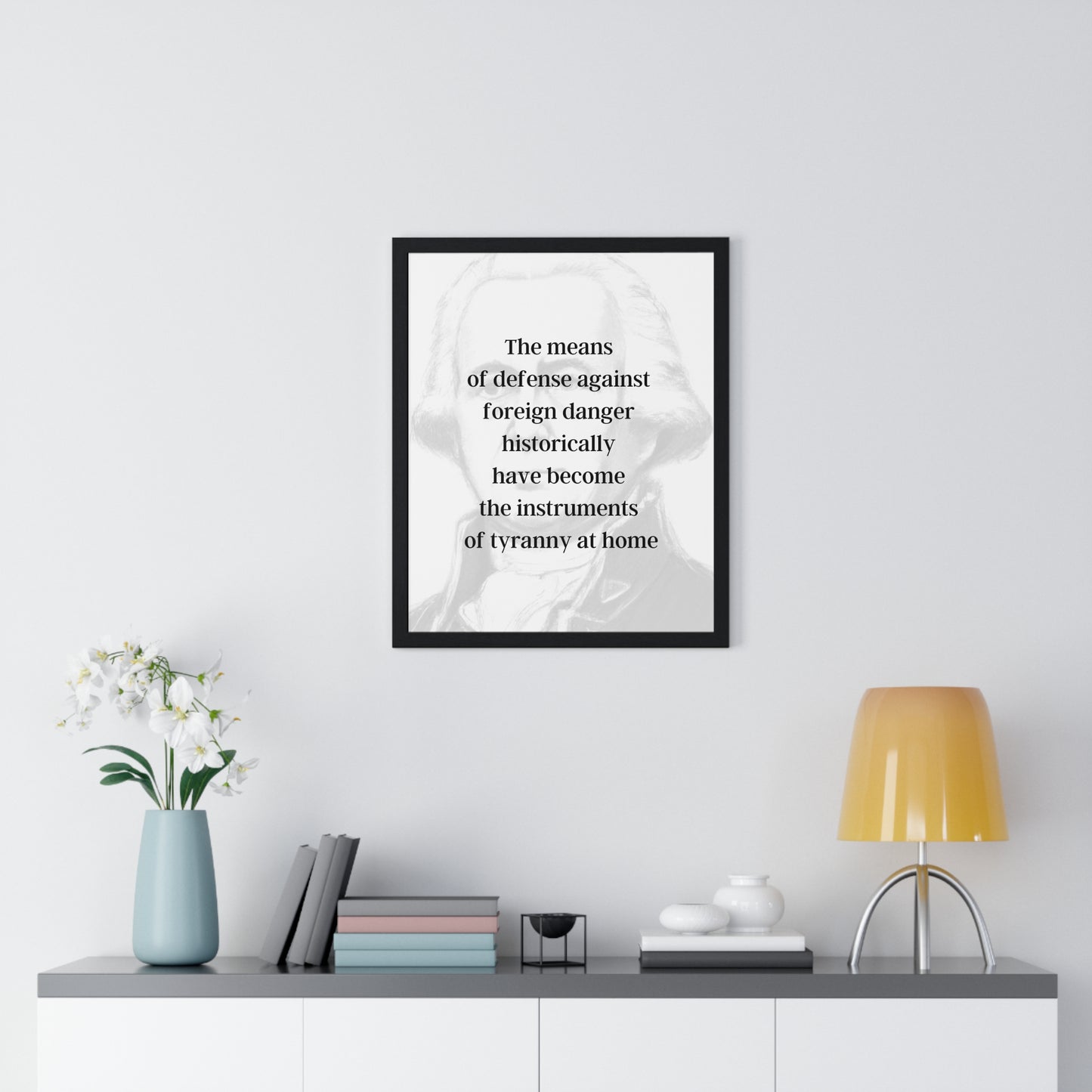 James Madison Quote 2, Poster Art, Light Print, 4th President of the United States, American Patriots, AI Art, Political Art, Poster Prints, Presidential Portraits, Presidential Quotes, Inspirational Quotes