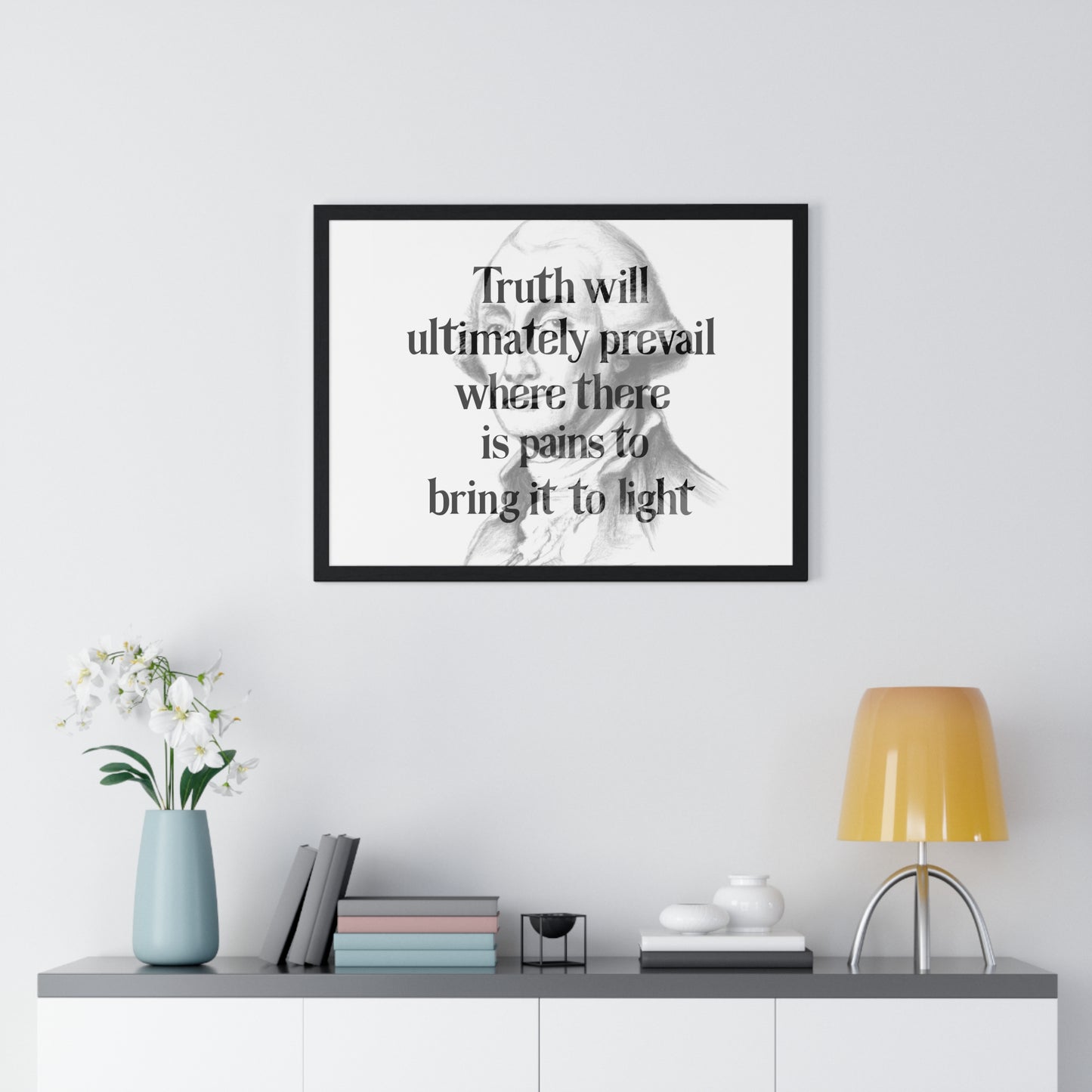 George Washington Quote 2, Poster Print, Horizontal, Light, 1st President of the United States, American Patriots, AI Art, Political Art, Presidential Portraits, Presidential Quotes, Inspirational Quotes