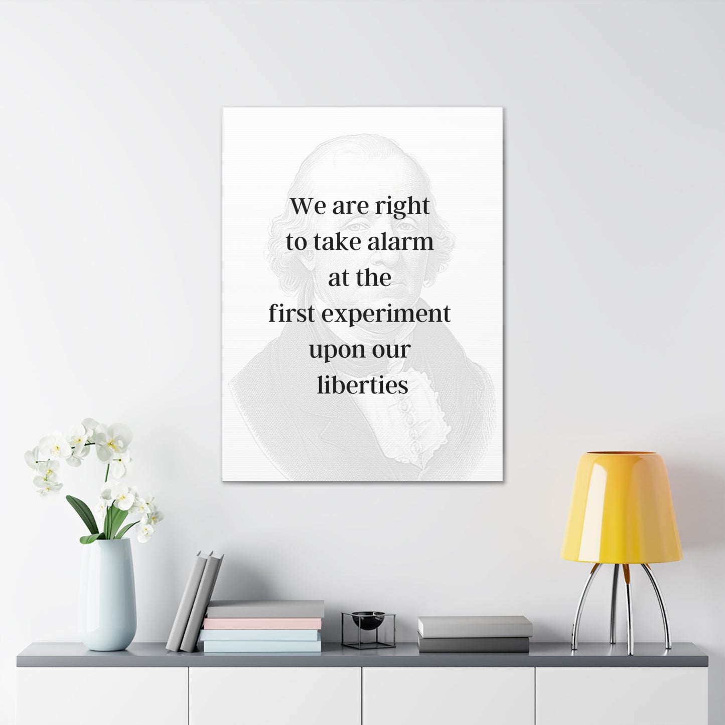 James Madison Quote 4, Canvas Art, Light Print, 4th President of the United States, American Patriots, AI Art, Political Art, Canvas Prints, Presidential Portraits, Presidential Quotes, Inspirational Quotes