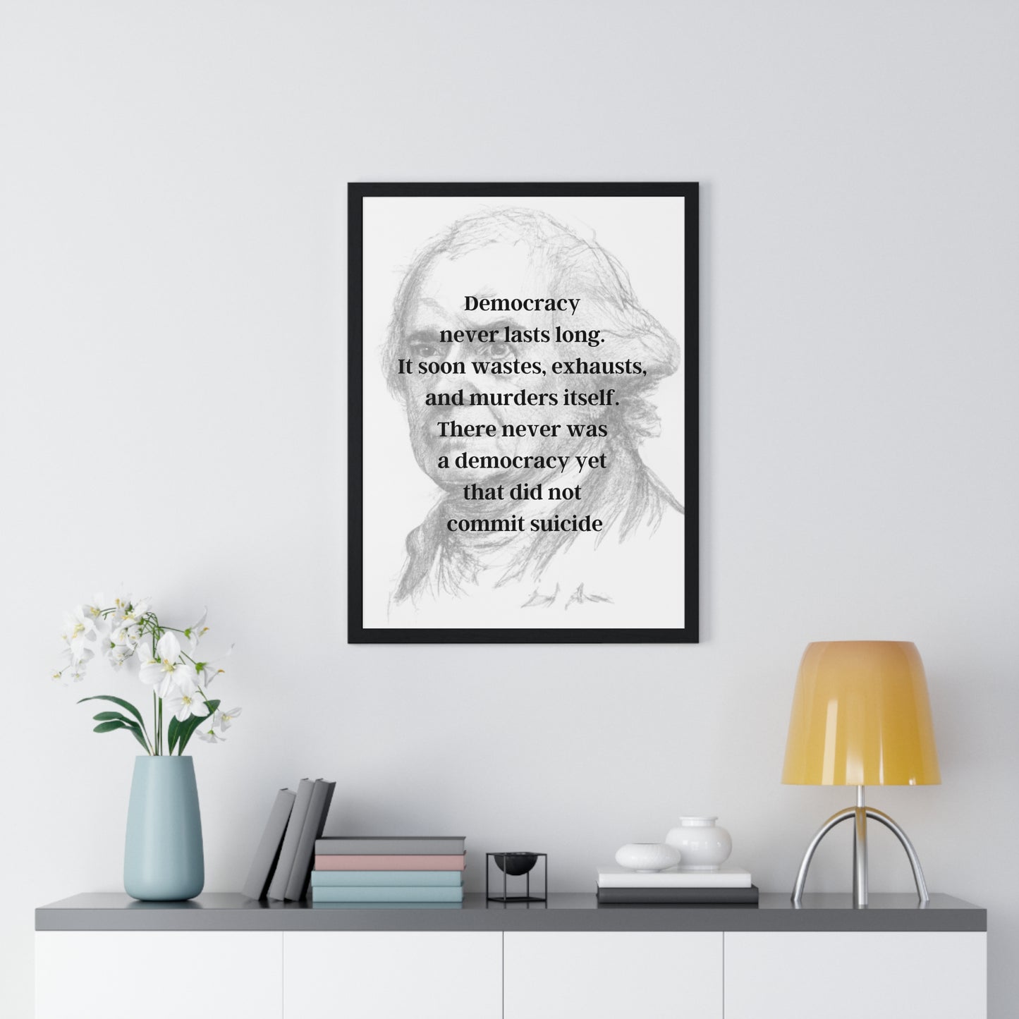 John Adams Quote 2, Poster Art, Light Print, 2nd President of the United States, American Patriots, AI Art, Political Art, Poster Prints, Presidential Portraits, Presidential Quotes, Inspirational Quotes