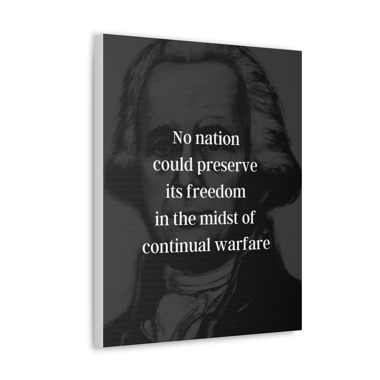 James Madison Quote 1, Canvas Art, Black Print, 4th President of the United States, American Patriots, AI Art, Political Art, Canvas Prints, Presidential Portraits, Presidential Quotes, Inspirational Quotes