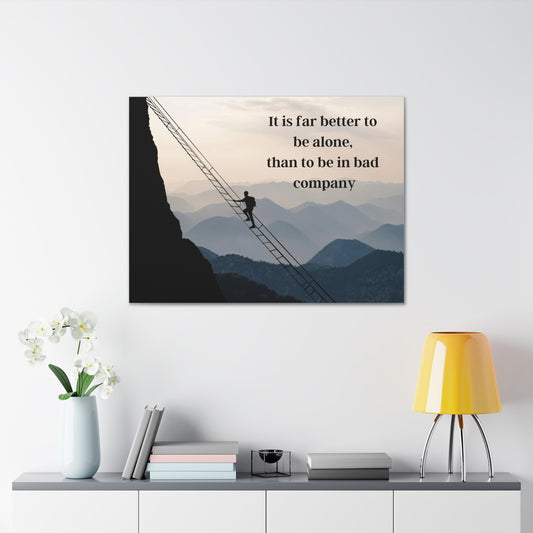 George Washington Quote 1, Horizontal Canvas Prints, Man Hiking in the Mountains, 1st President of the United States, Adventure, Nature, Political Art, Canvas Prints, Presidential Quotes, Inspirational Quotes