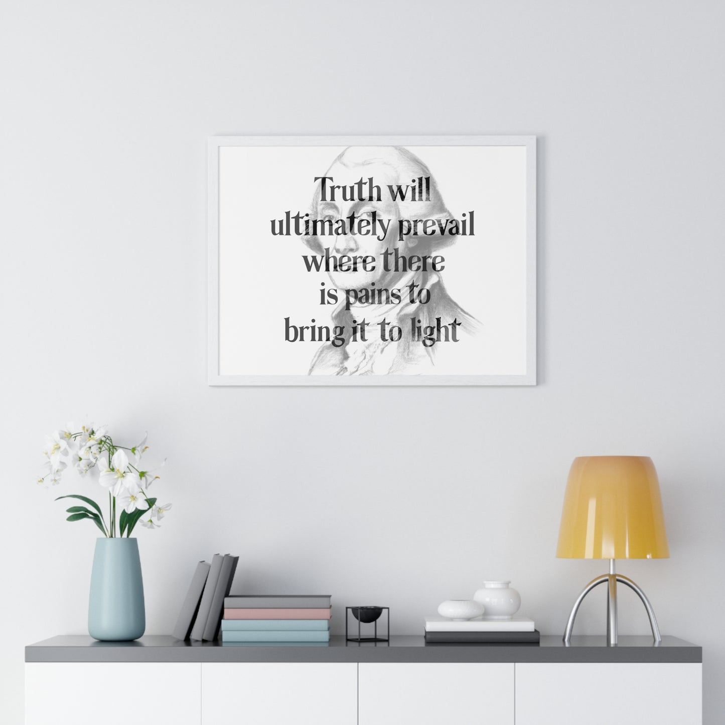 George Washington Quote 2, Poster Print, Horizontal, Light, 1st President of the United States, American Patriots, AI Art, Political Art, Presidential Portraits, Presidential Quotes, Inspirational Quotes