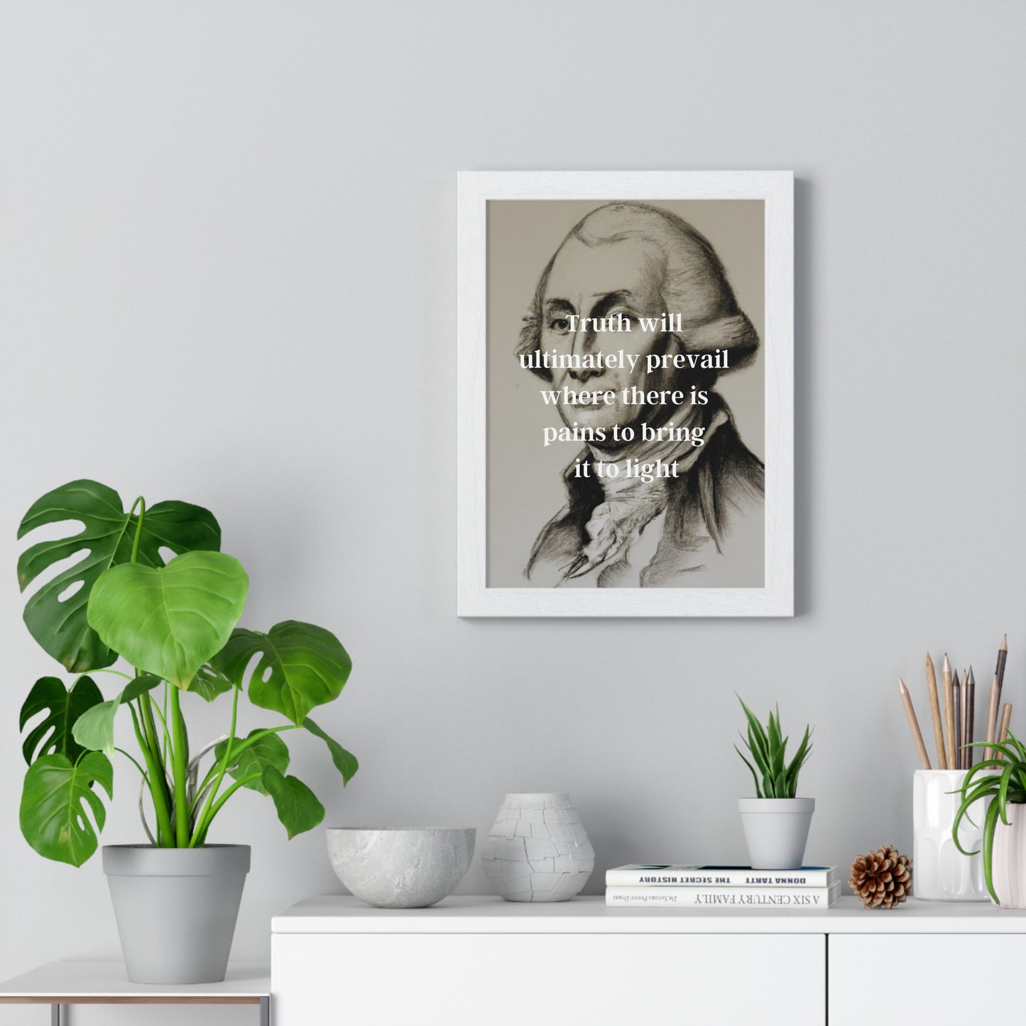 George Washington Quote 2, Poster Print, Neutral, 1st President of the United States, American Patriots, AI Art, Political Art, Poster Prints, Presidential Portraits, Presidential Quotes, Inspirational Quotes