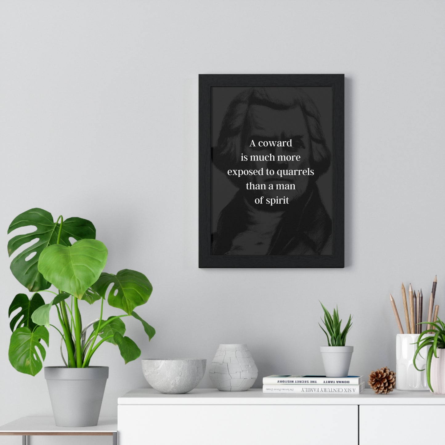 Thomas Jefferson Quote 6, Poster Art, Dark Print, 3rd President of the United States, American Patriots, AI Art, Political Art, Poster Prints, Presidential Portraits, Presidential Quotes, Inspirational Quotes