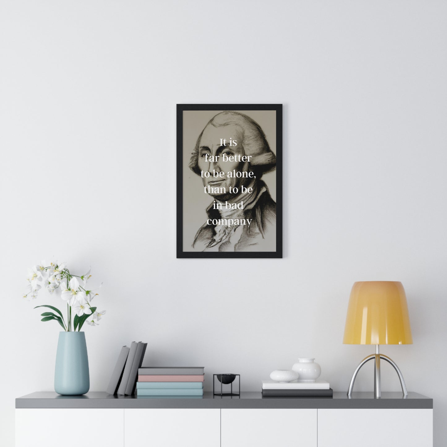 George Washington Quote 1, Poster Print, Neutral, 1st President of the United States, American Patriots, AI Art, Political Art, Poster Prints, Presidential Portraits, Presidential Quotes, Inspirational Quotes