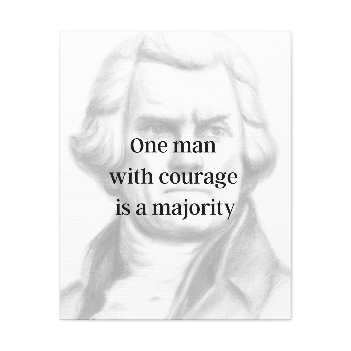 Thomas Jefferson Quote 4, Canvas Art, Light Print, 3rd President of the United States, American Patriots, AI Art, Political Art, Canvas Prints, Presidential Portraits, Presidential Quotes, Inspirational Quotes