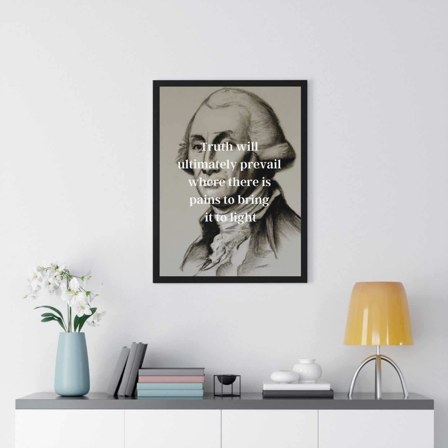 George Washington Quote 2, Poster Print, Neutral, 1st President of the United States, American Patriots, AI Art, Political Art, Poster Prints, Presidential Portraits, Presidential Quotes, Inspirational Quotes