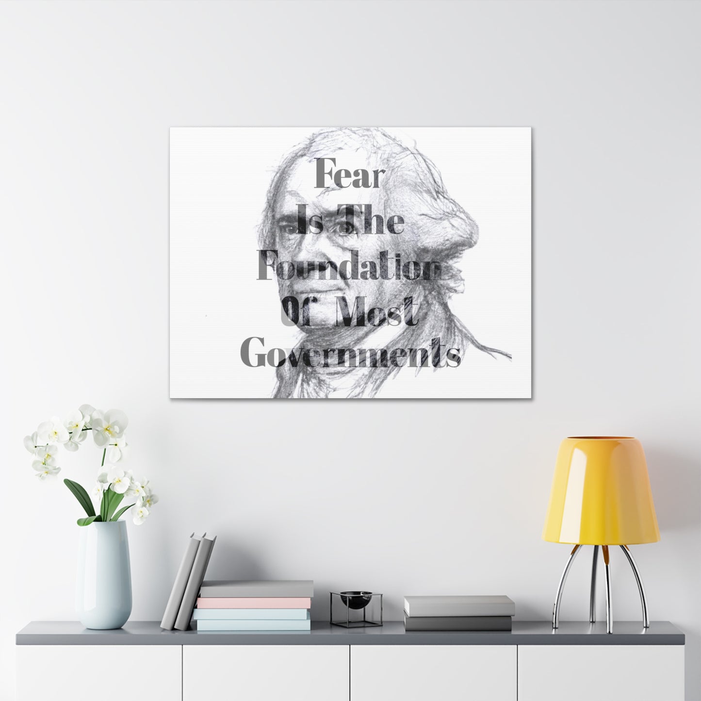 John Adams Quote 3, Canvas Art, Horizontal Light Print, 2nd President of the United States, American Patriots, AI Art, Political Art, Canvas Prints, Presidential Portraits, Presidential Quotes, Inspirational Quotes