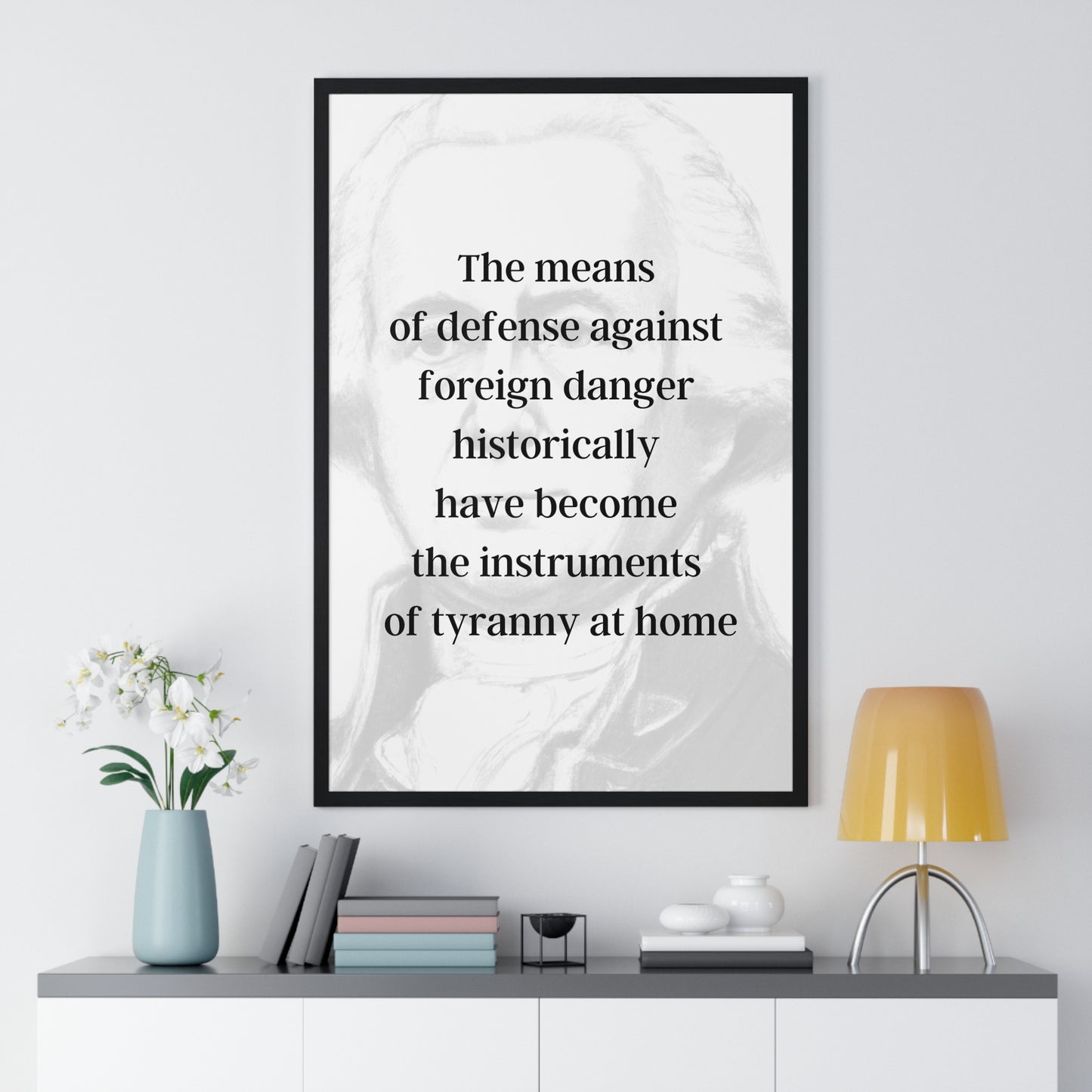 James Madison Quote 2, Poster Art, Light Print, 4th President of the United States, American Patriots, AI Art, Political Art, Poster Prints, Presidential Portraits, Presidential Quotes, Inspirational Quotes