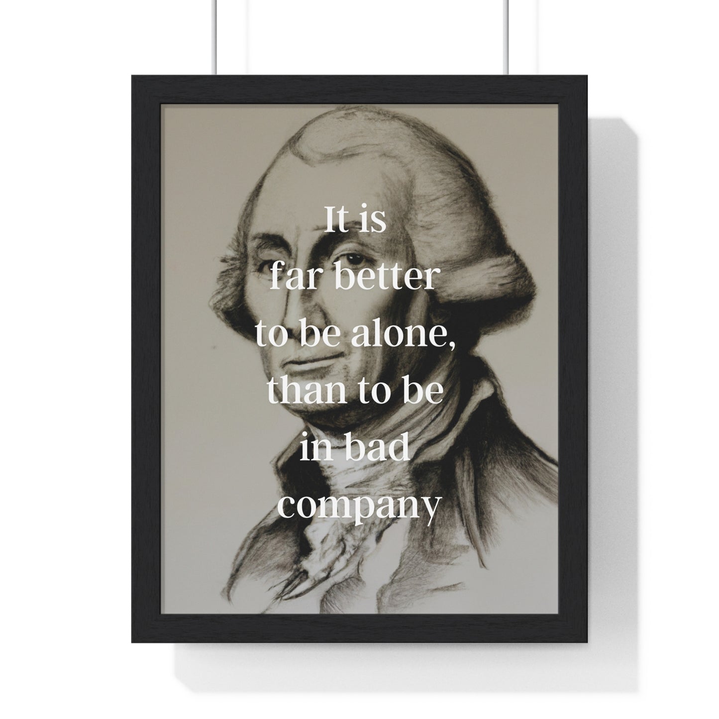 George Washington Quote 1, Poster Print, Neutral, 1st President of the United States, American Patriots, AI Art, Political Art, Poster Prints, Presidential Portraits, Presidential Quotes, Inspirational Quotes