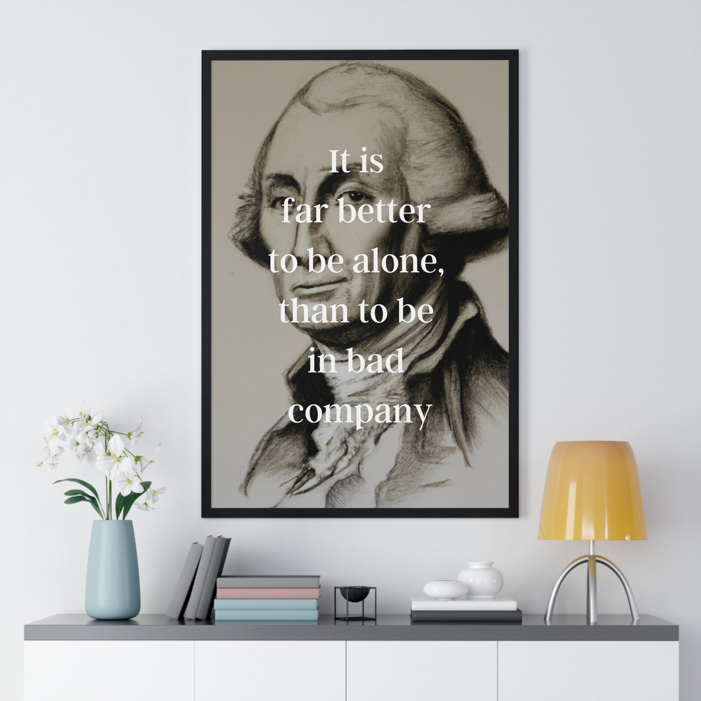 George Washington Quote 1, Poster Print, Neutral, 1st President of the United States, American Patriots, AI Art, Political Art, Poster Prints, Presidential Portraits, Presidential Quotes, Inspirational Quotes