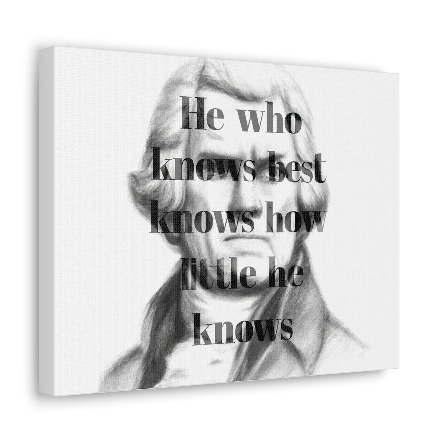 Thomas Jefferson Quote 5, Canvas Art, Horizontal Light Print, 3rd President of the United States, Political Art, Canvas Prints, Presidential Quotes, Inspirational Quotes