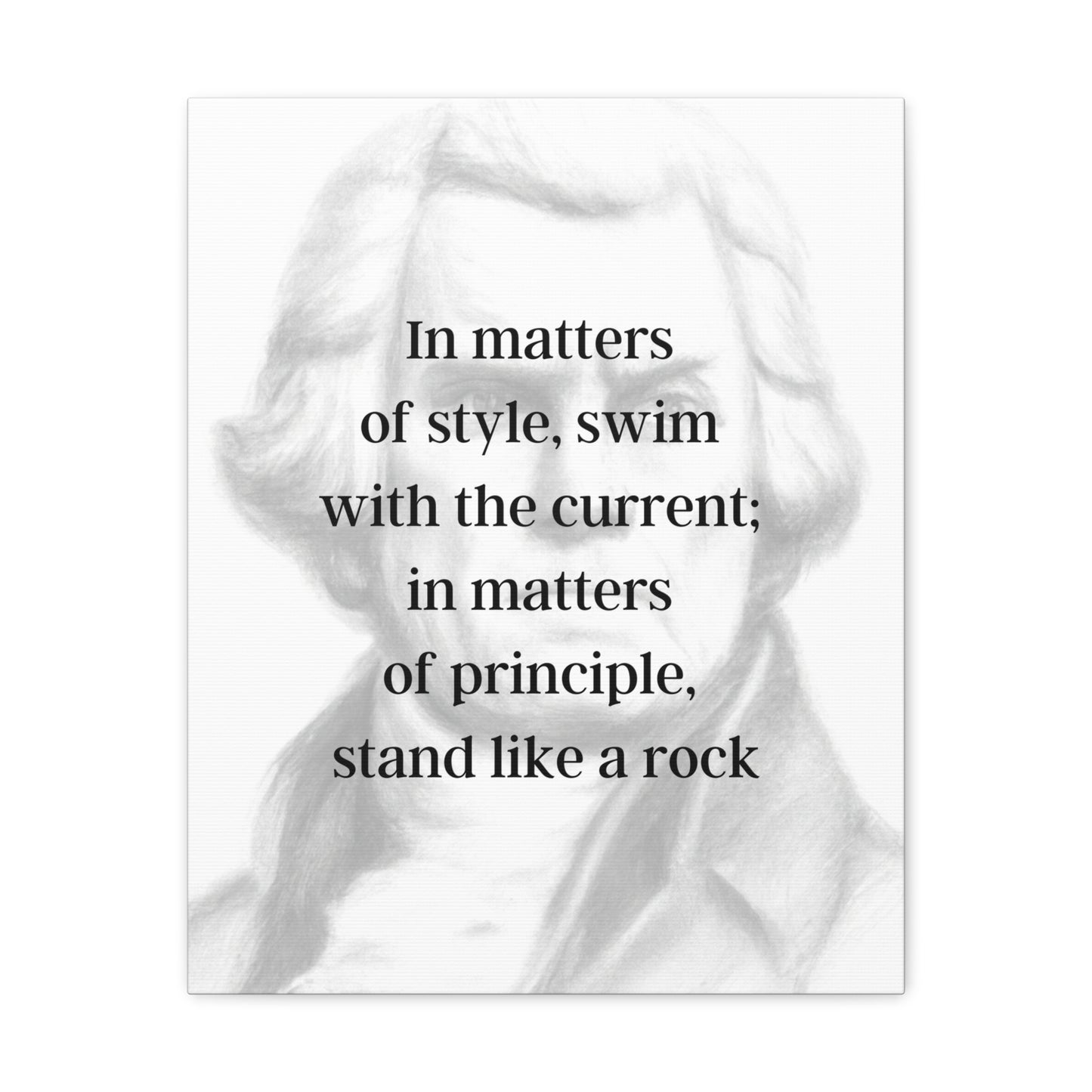 Thomas Jefferson Quote 2, Canvas Art, Light Print, 3rd President of the United States, American Patriots, AI Art, Political Art, Canvas Prints, Presidential Portraits, Presidential Quotes, Inspirational Quotes