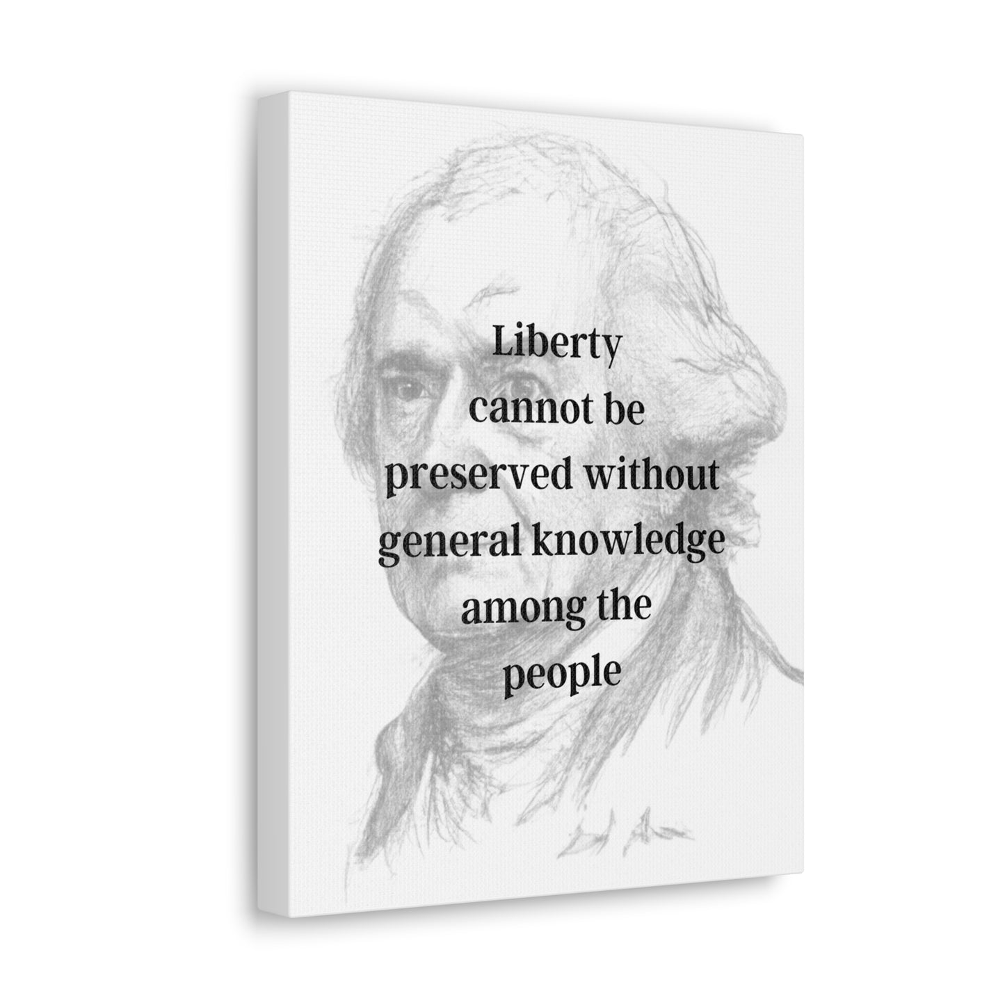 John Adams Quote 1, Canvas Art, Light Print, 2nd President of the United States, American Patriots, AI Art, Political Art, Canvas Prints, Presidential Portraits, Presidential Quotes, Inspirational Quotes