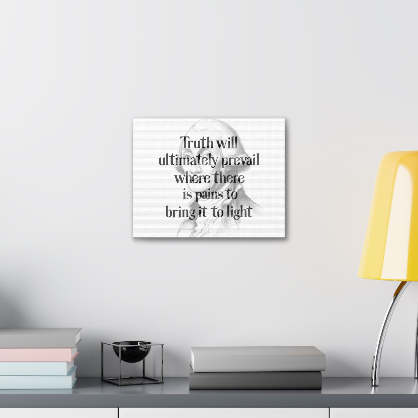 George Washington Quote 2, AI Canvas Art, Horizontal Light Print, 1st President of the United States, American Patriots, AI Art, Political Art, Canvas Prints, Presidential Portraits, Presidential Quotes, Inspirational Quotes