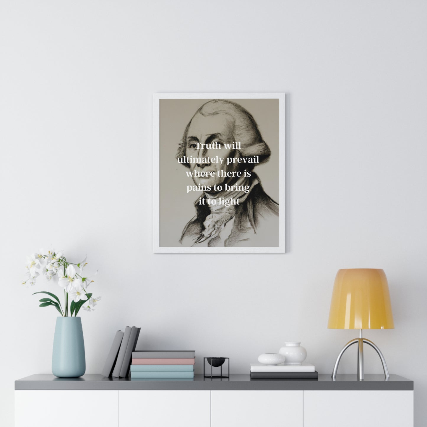 George Washington Quote 2, Poster Print, Neutral, 1st President of the United States, American Patriots, AI Art, Political Art, Poster Prints, Presidential Portraits, Presidential Quotes, Inspirational Quotes