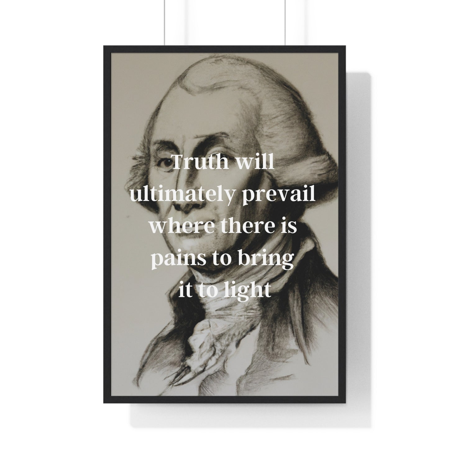 George Washington Quote 2, Poster Print, Neutral, 1st President of the United States, American Patriots, AI Art, Political Art, Poster Prints, Presidential Portraits, Presidential Quotes, Inspirational Quotes