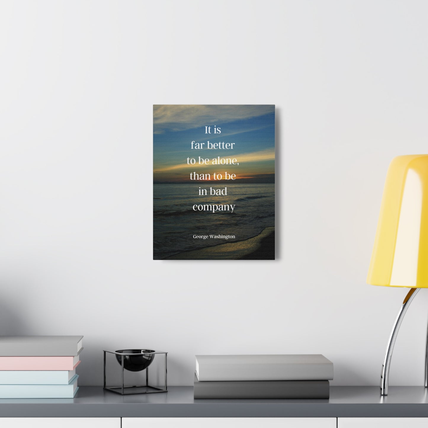 George Washington Quote 1, AI Canvas Art, 1st President of the United States, Ocean Art, Sunset, Nature, Political Art, Canvas Prints, Presidential Quotes, Inspirational Quotes