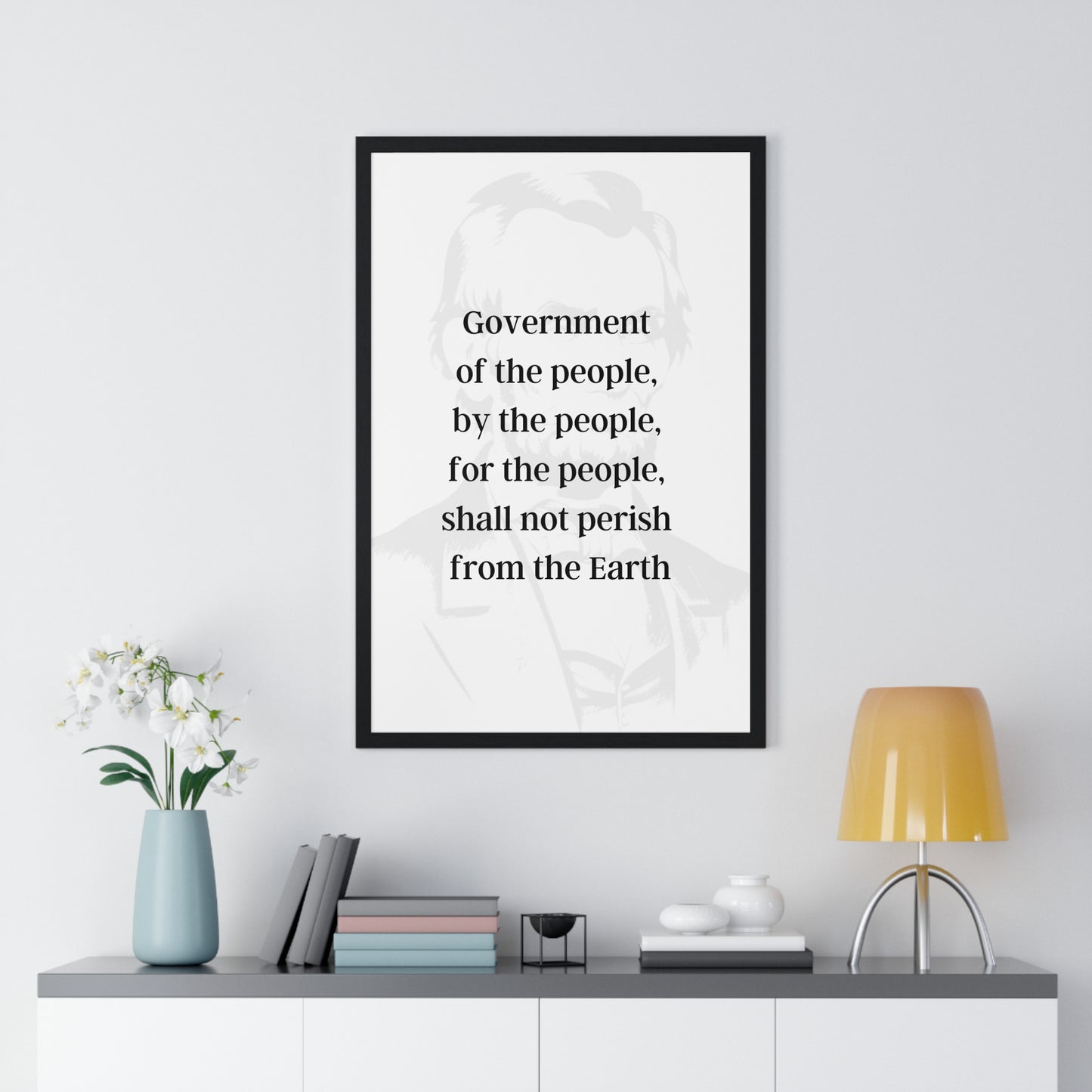 Abraham Lincoln Quote 4, Poster Art, Light Print with Black Lettering, 16th President of the United States, American Patriots, AI Art, Political Art, Poster Prints, Presidential Portraits, Presidential Quotes, Inspirational Quotes