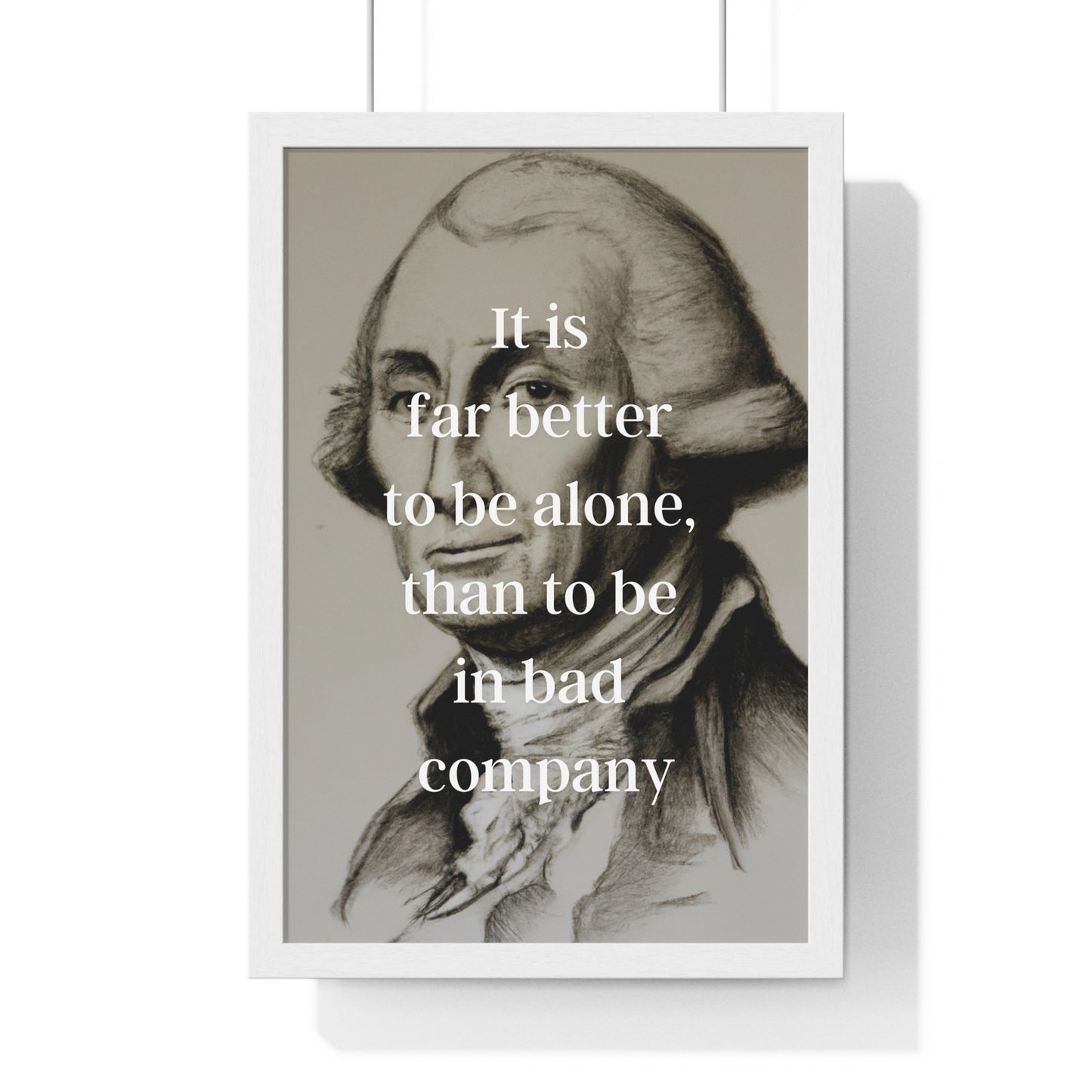 George Washington Quote 1, Poster Print, Neutral, 1st President of the United States, American Patriots, AI Art, Political Art, Poster Prints, Presidential Portraits, Presidential Quotes, Inspirational Quotes