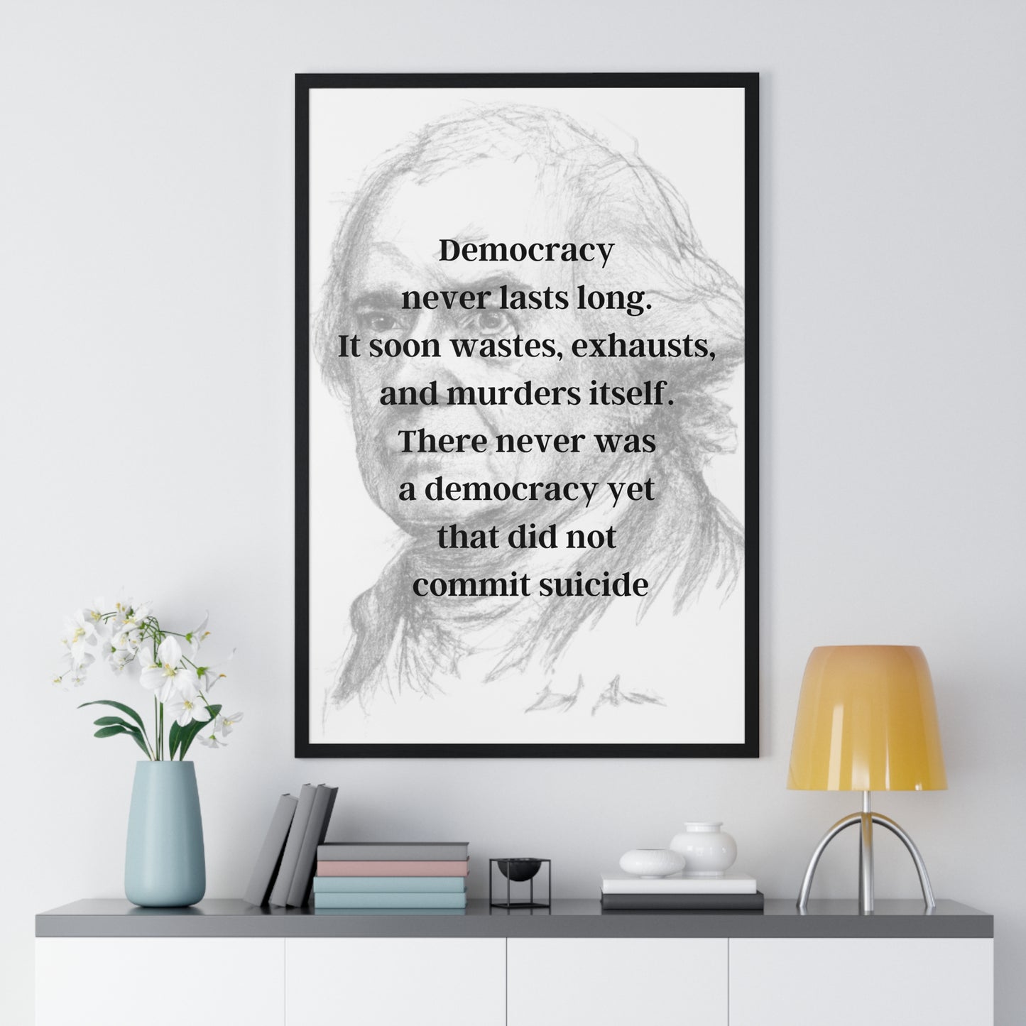 John Adams Quote 2, Poster Art, Light Print, 2nd President of the United States, American Patriots, AI Art, Political Art, Poster Prints, Presidential Portraits, Presidential Quotes, Inspirational Quotes