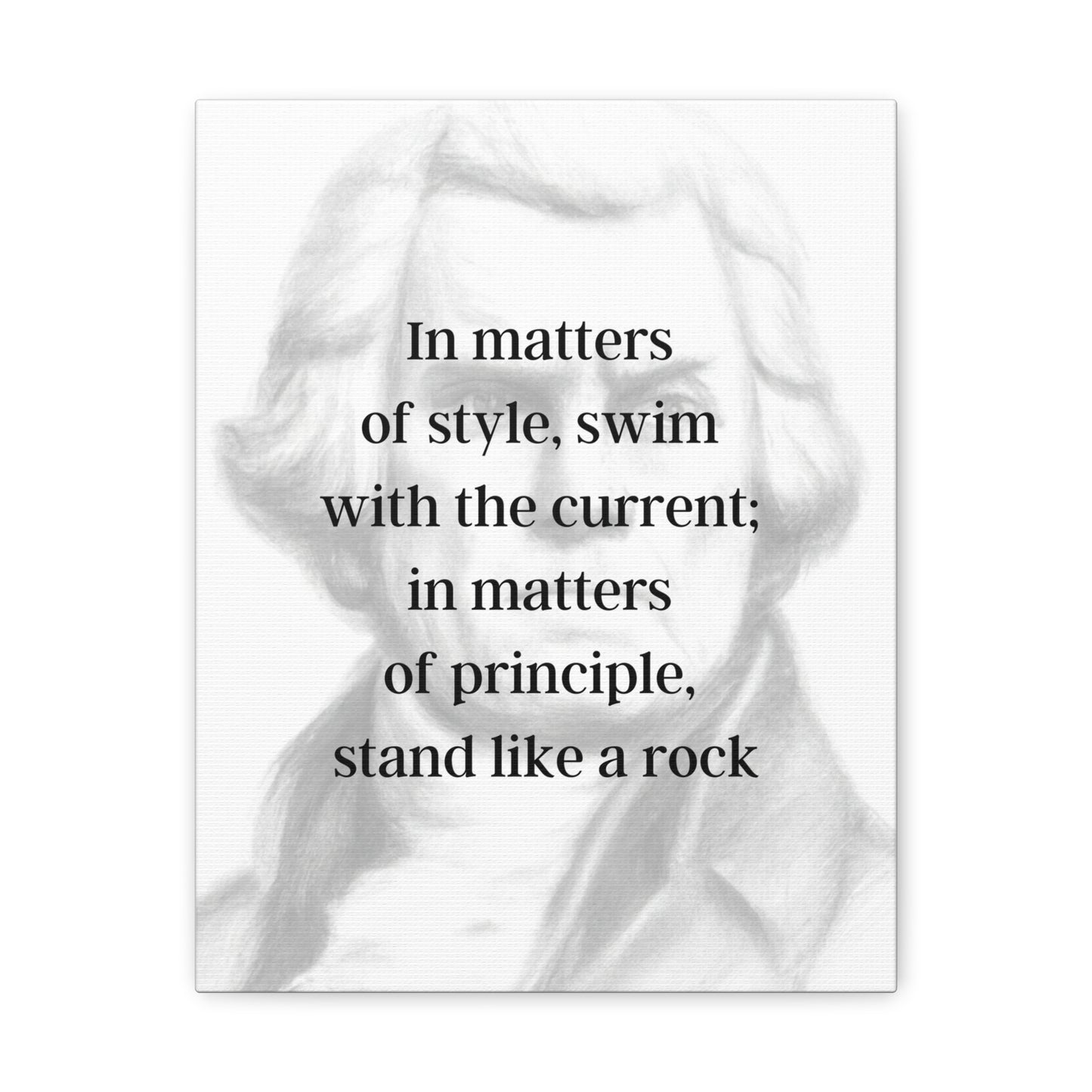 Thomas Jefferson Quote 2, Canvas Art, Light Print, 3rd President of the United States, American Patriots, AI Art, Political Art, Canvas Prints, Presidential Portraits, Presidential Quotes, Inspirational Quotes