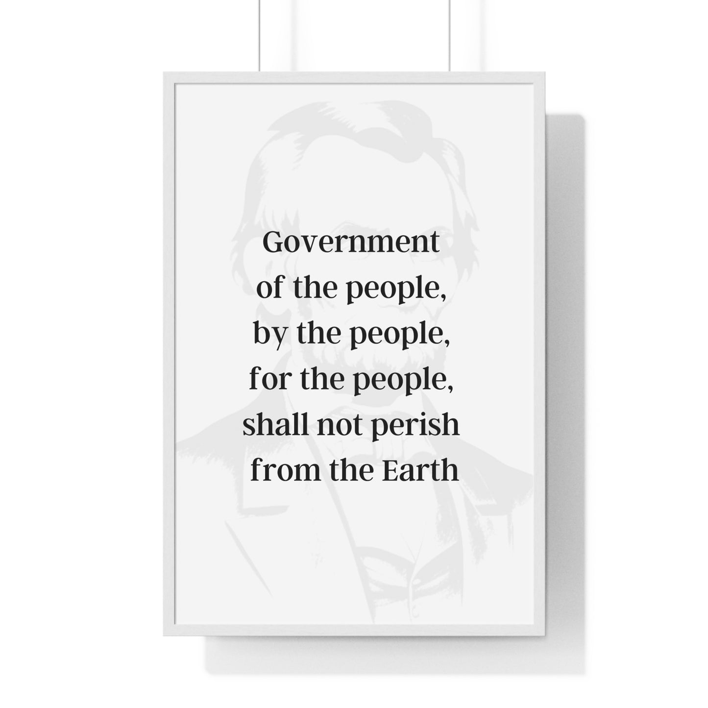 Abraham Lincoln Quote 4, Poster Art, Light Print with Black Lettering, 16th President of the United States, American Patriots, AI Art, Political Art, Poster Prints, Presidential Portraits, Presidential Quotes, Inspirational Quotes