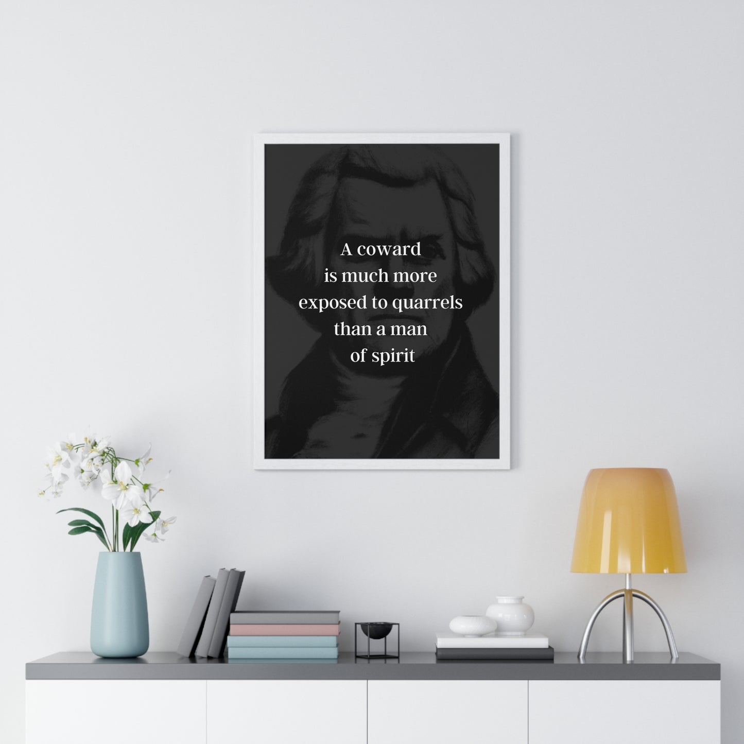 Thomas Jefferson Quote 6, Poster Art, Dark Print, 3rd President of the United States, American Patriots, AI Art, Political Art, Poster Prints, Presidential Portraits, Presidential Quotes, Inspirational Quotes
